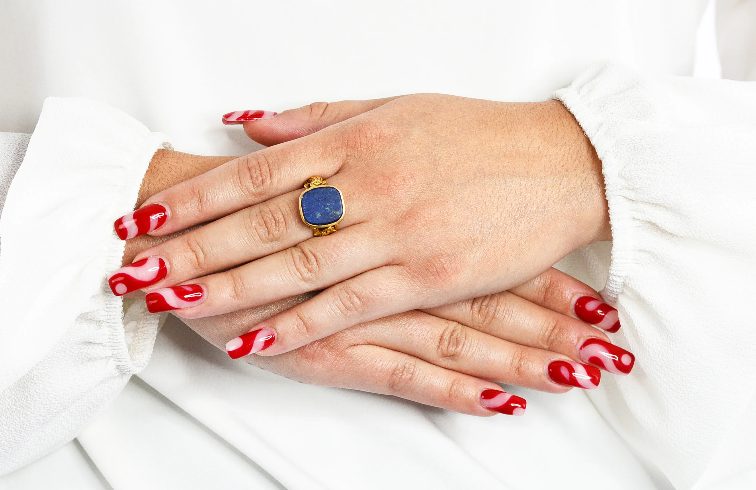 1900 Victorian Lapis Lazuli 14 Karat Gold Lizard Unisex Signet Ring - Image 9