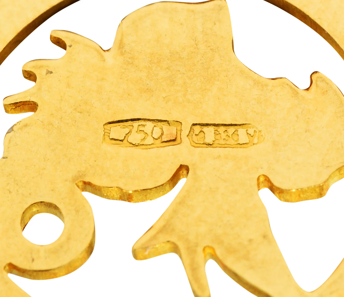 1970's Italian 18 Karat Yellow Gold Scorpio Zodiac Charm - Image 5