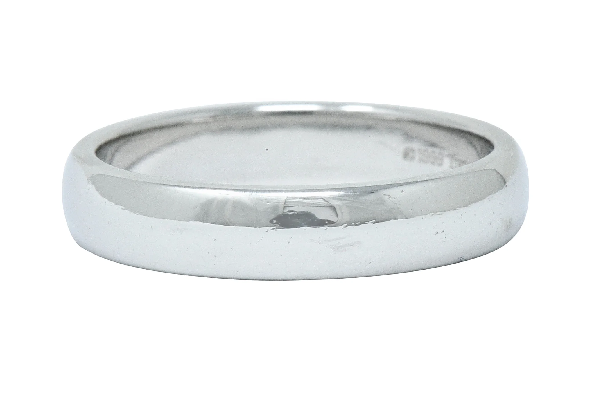 1999 Tiffany & Co. Platinum 4.5 MM Men's Wedding Band Ring - Image 6