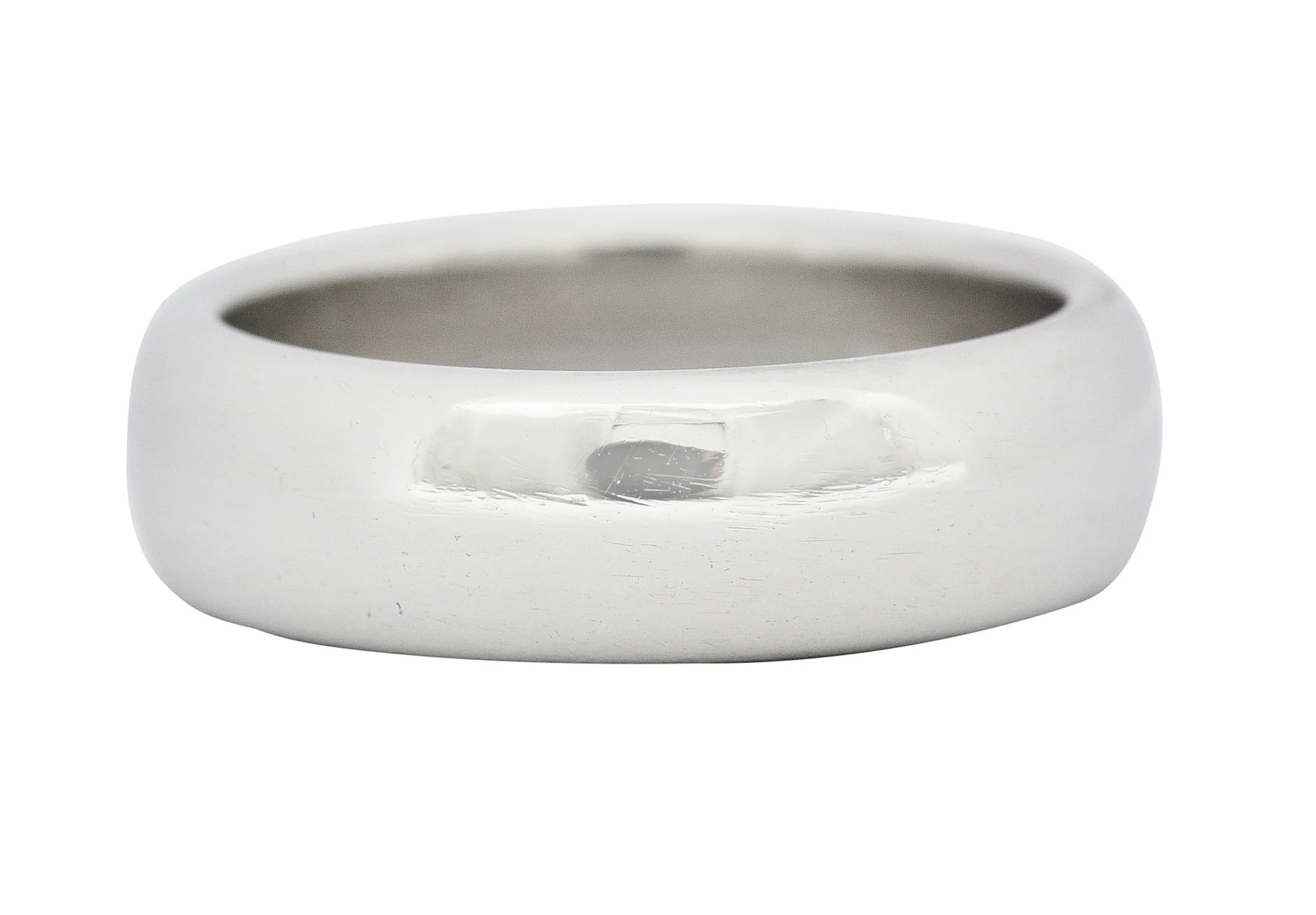 1999 Tiffany & Co. Platinum 6.0 MM Unisex Wedding Band Ring - Image 4