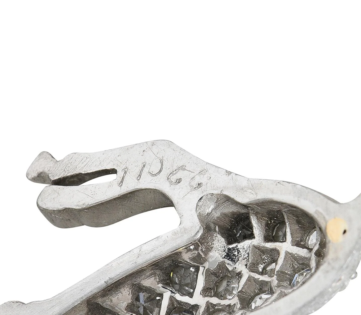 Art Deco Diamond Platinum Vintage Race Horse & Jockey Pendant Charm - Image 5