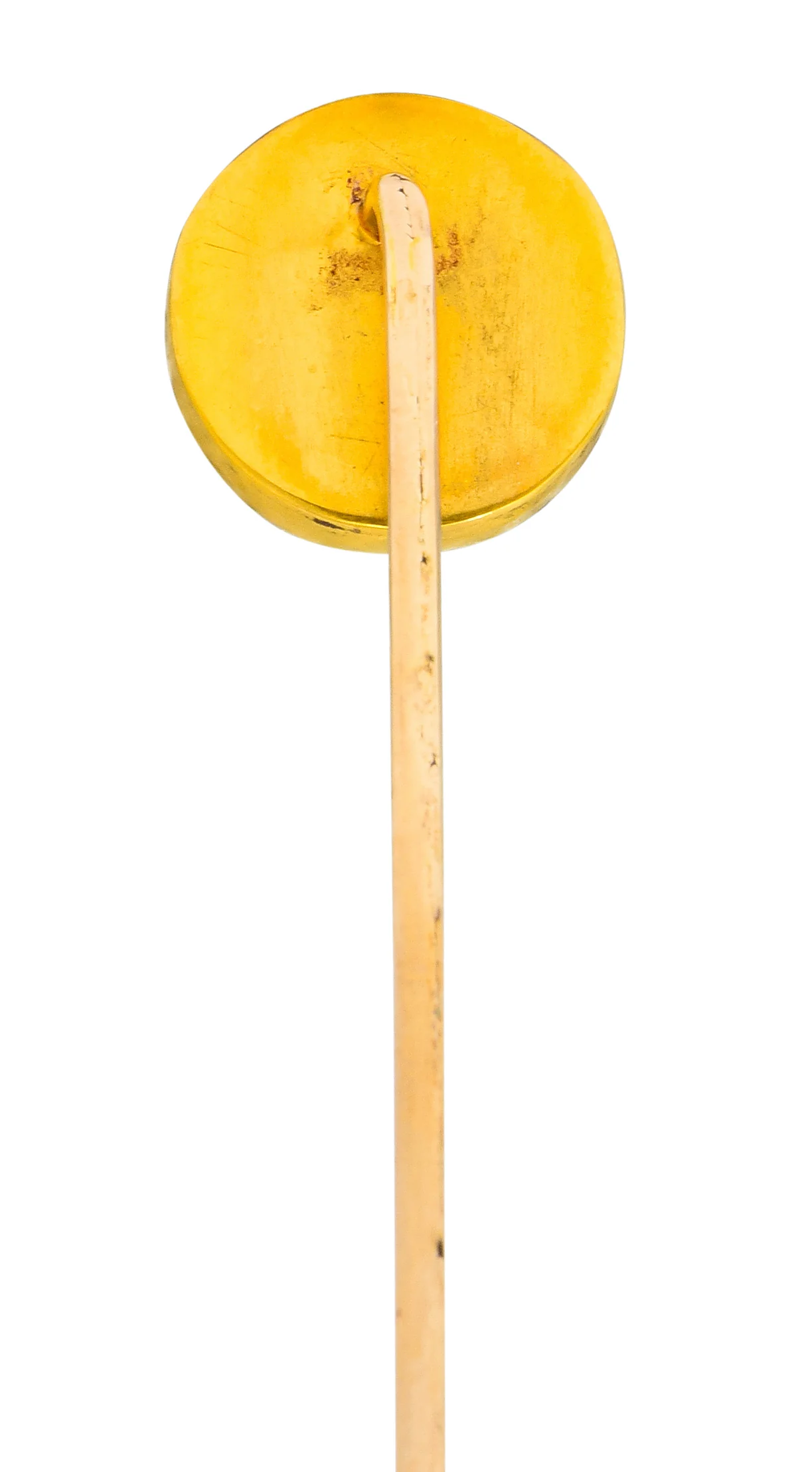 Art Nouveau 14 Karat Gold Man-In-The-Moon Stickpin - Image 3