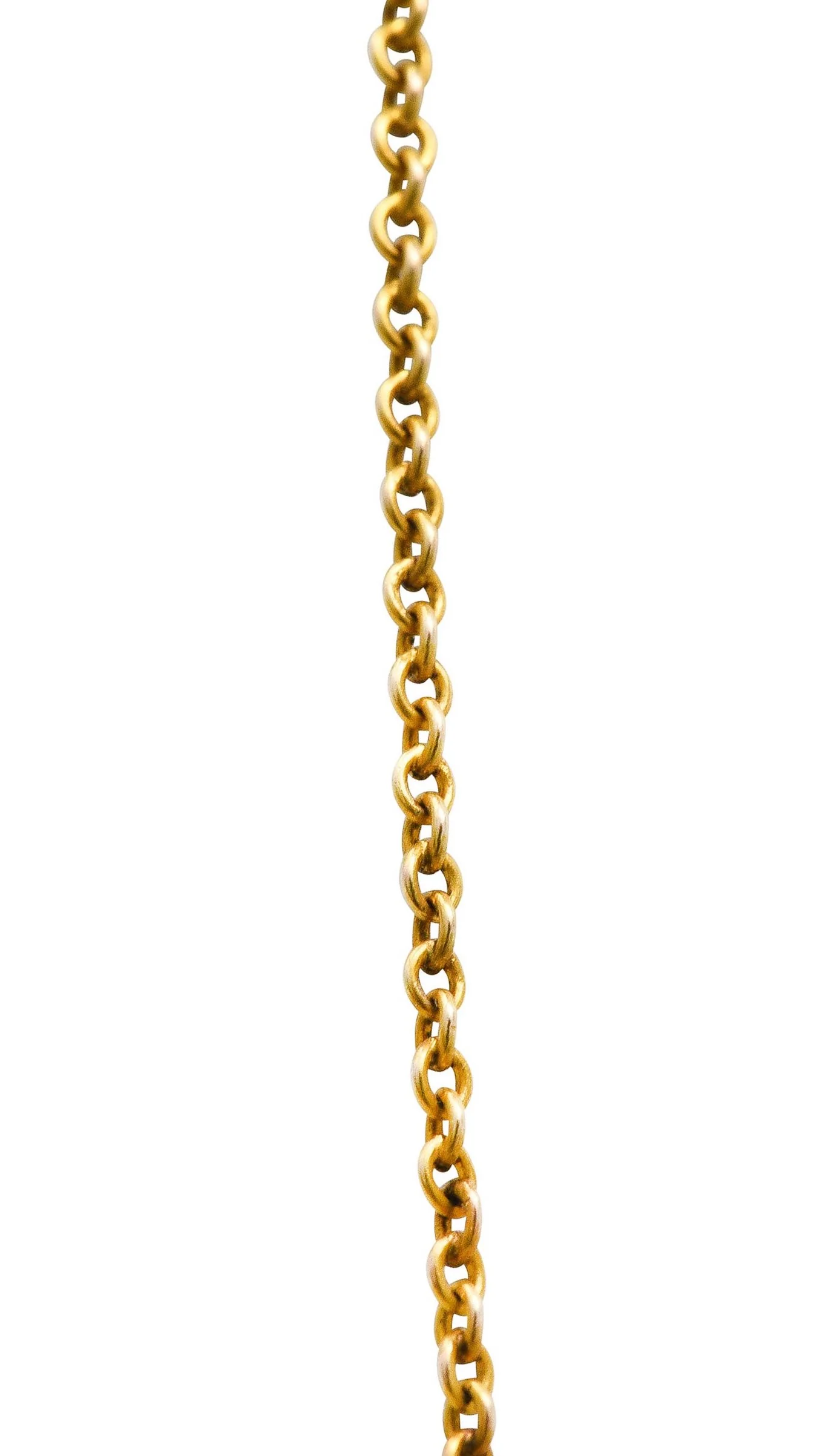 Art Nouveau Suffragette Diamond Amethyst Peridot Pearl 14 Karat Gold Whiplash Necklace - Image 5