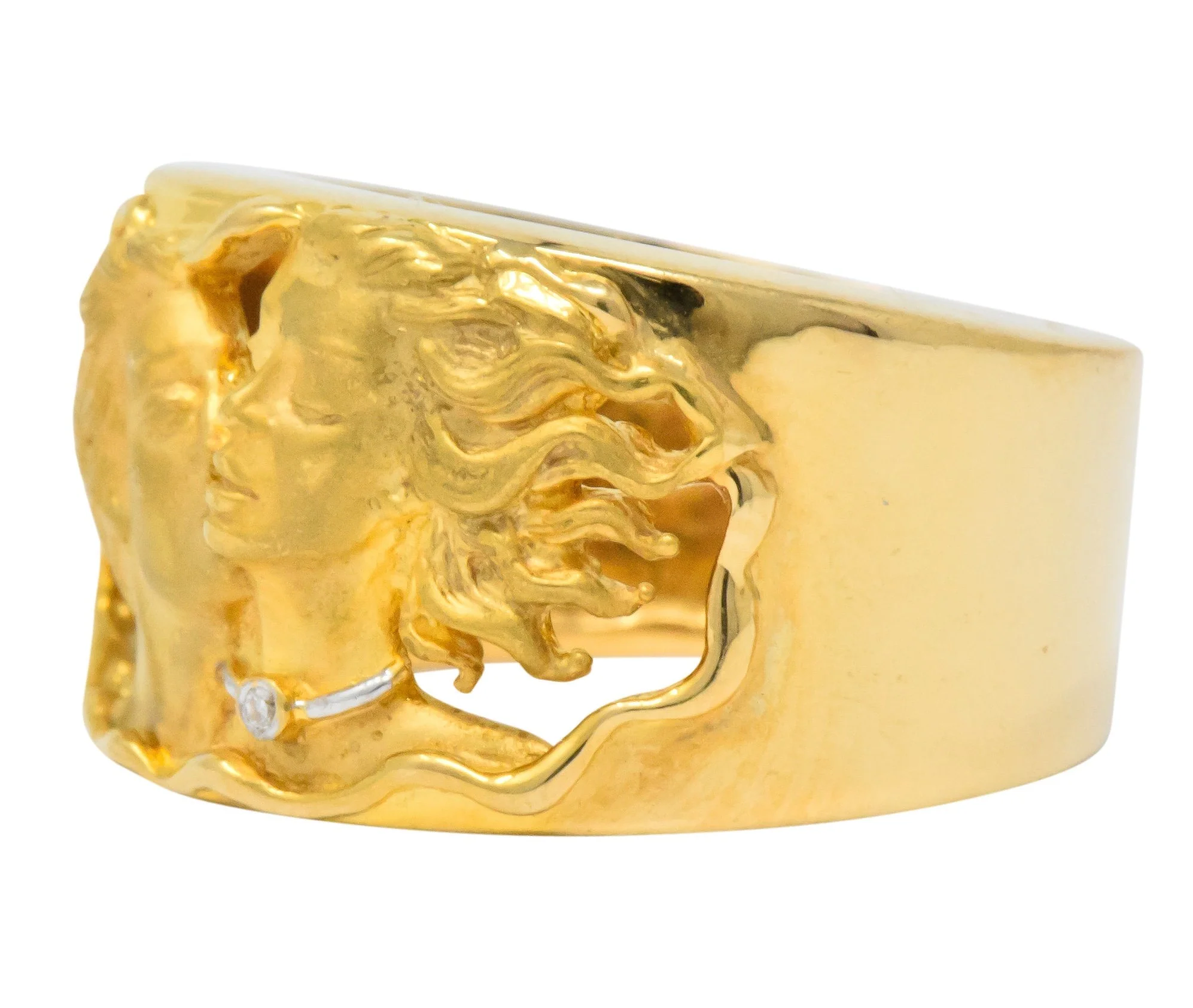 Carrera y Carrera Adam & Eve Diamond 18 Karat Gold Band Ring - Image 2