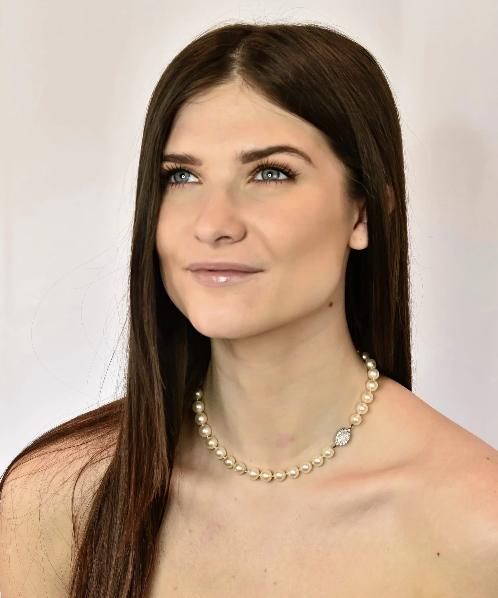 Cartier 1.31 CTW Diamond Cultured Pearl Platinum Knotted Strand Necklace GIA - Image 8