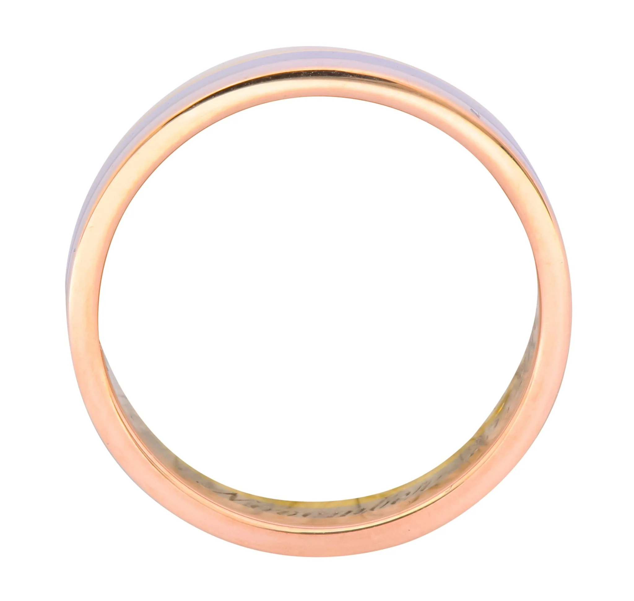 Cartier 18 Karat Tri-Gold Trinity Unisex Band Ring - Image 5