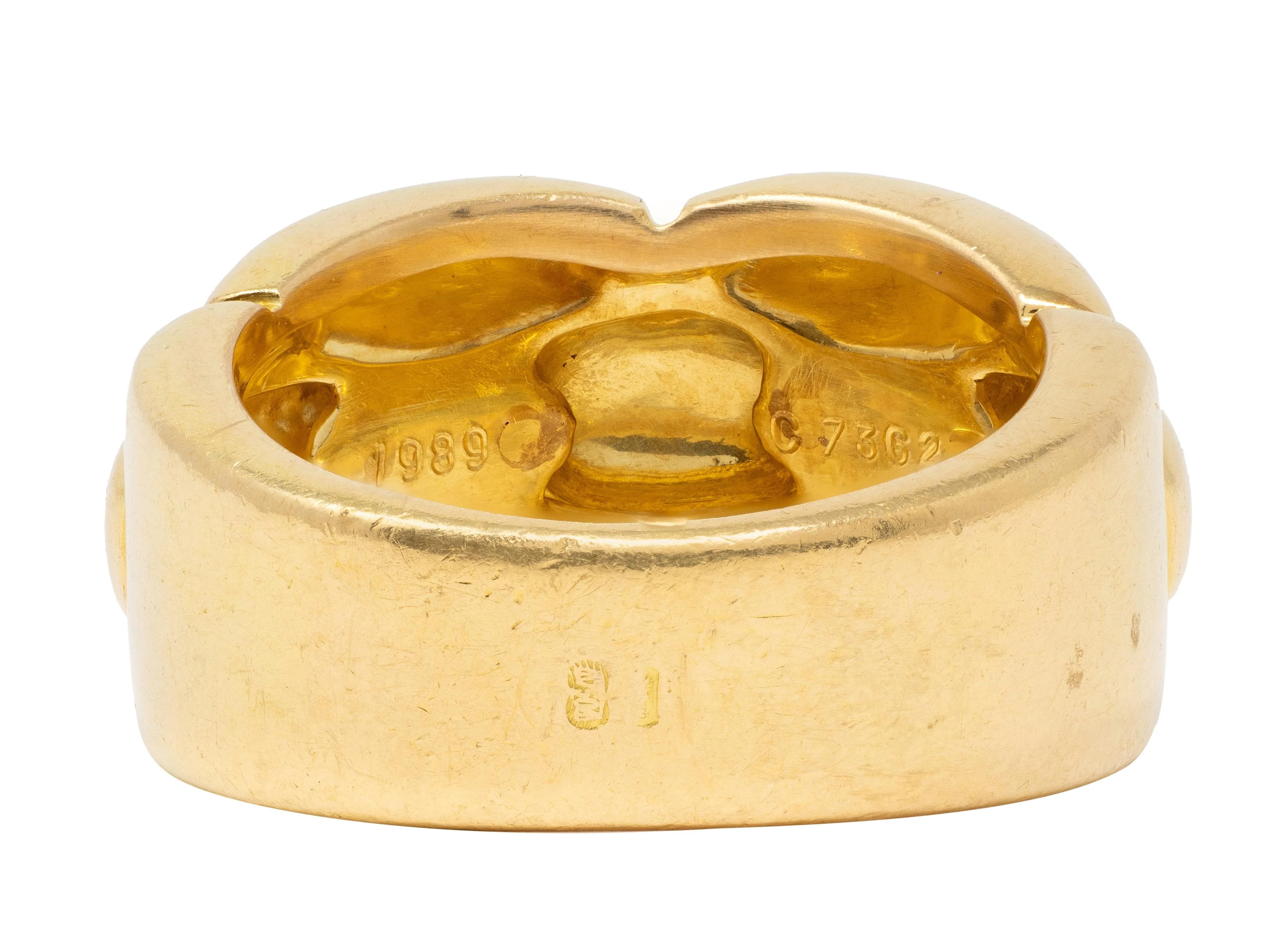 Cartier 1989 18 Karat Yellow Gold Vintage Braid Band Ring - Image 4