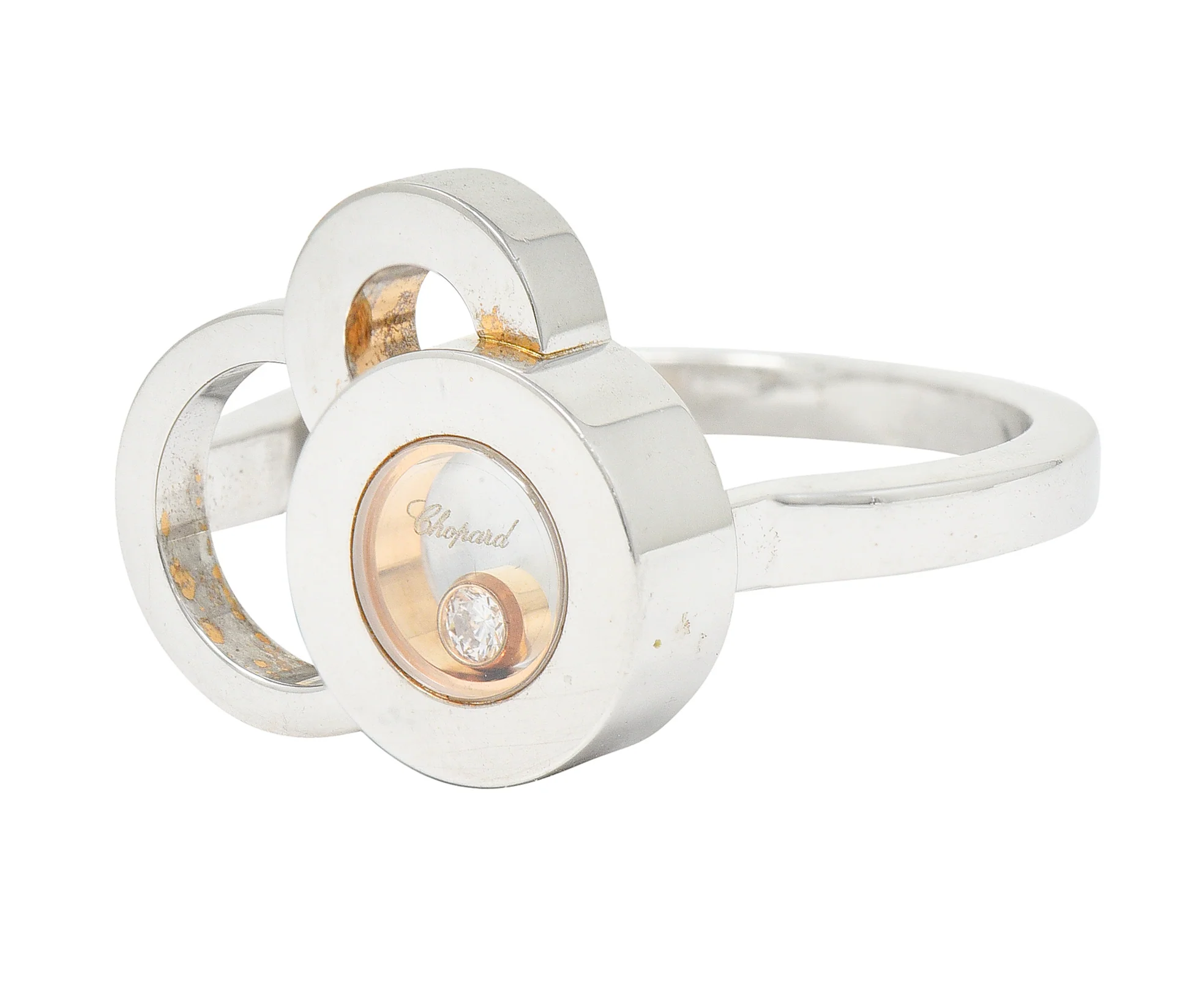 Chopard Happy Diamond 18 Karat Two-Tone Gold Happy Dreams Ring - Image 6