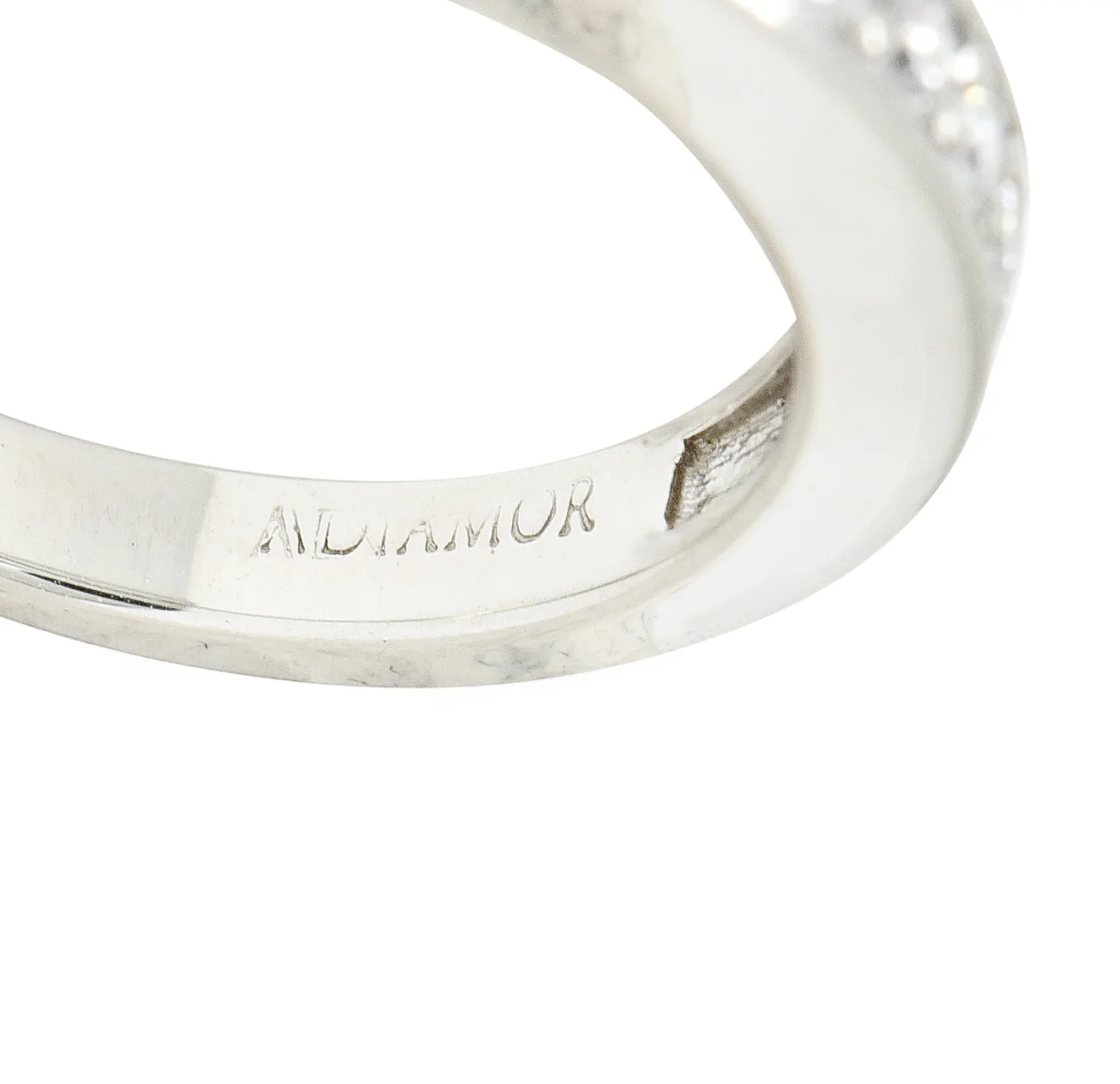 Contemporary 0.40 CTW Diamond Platinum Anniversary Band Ring - Image 7
