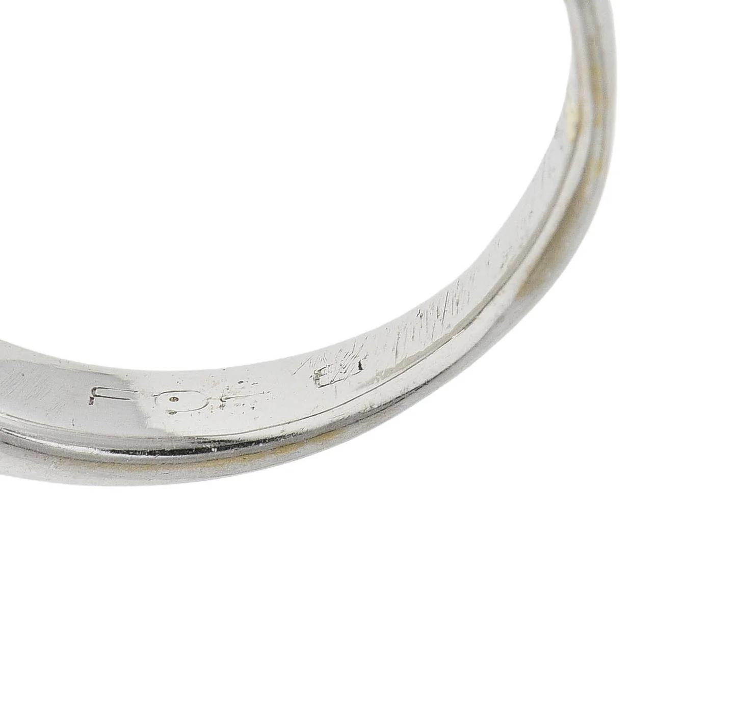 Contemporary 0.45 CTW Diamond 18 Karat White Gold Channel Band Ring - Image 8