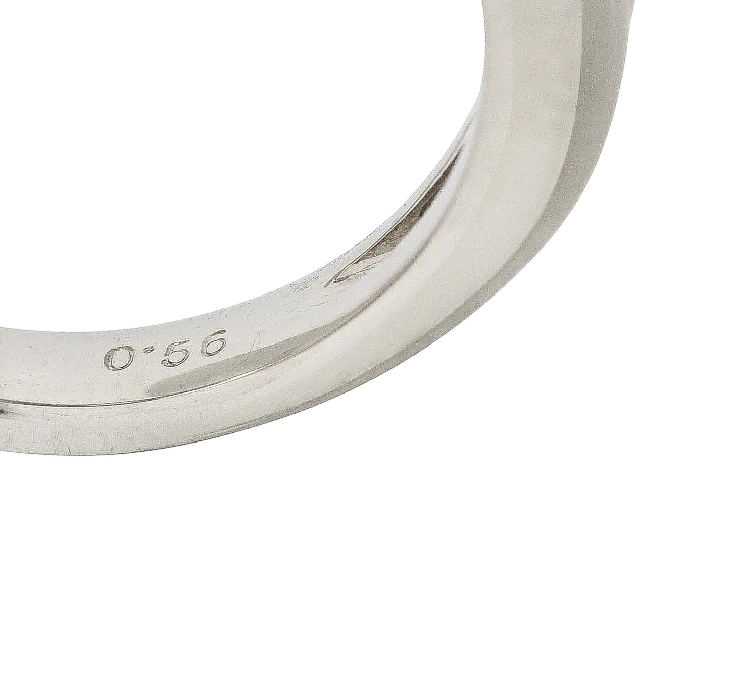 Contemporary 0.56 CTW Diamond Platinum Band Ring - Image 8