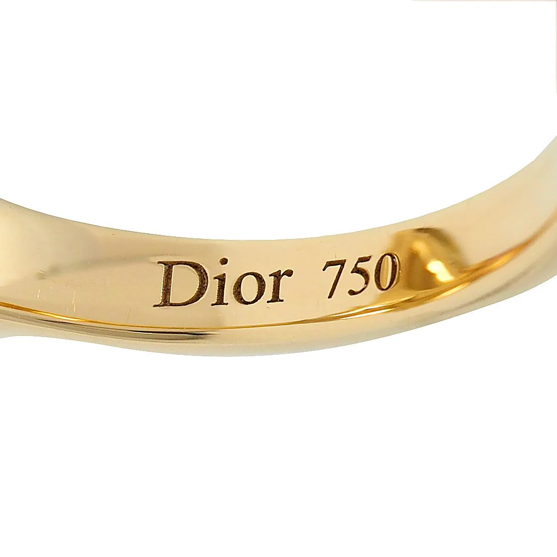 Dior French Lemon Quartz Tourmaline Topaz 18 Karat Gold Three Stone Navette Cocktail Ring - Image 7