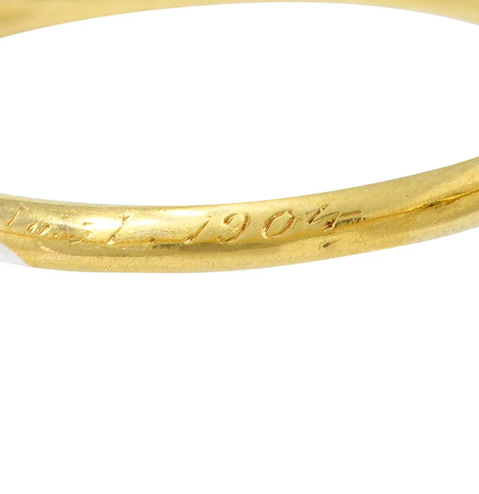 Early 1904 Tiffany & Co. 0.39 CTW Diamond 18 Karat Gold Solitaire Engagement Ring - Image 7
