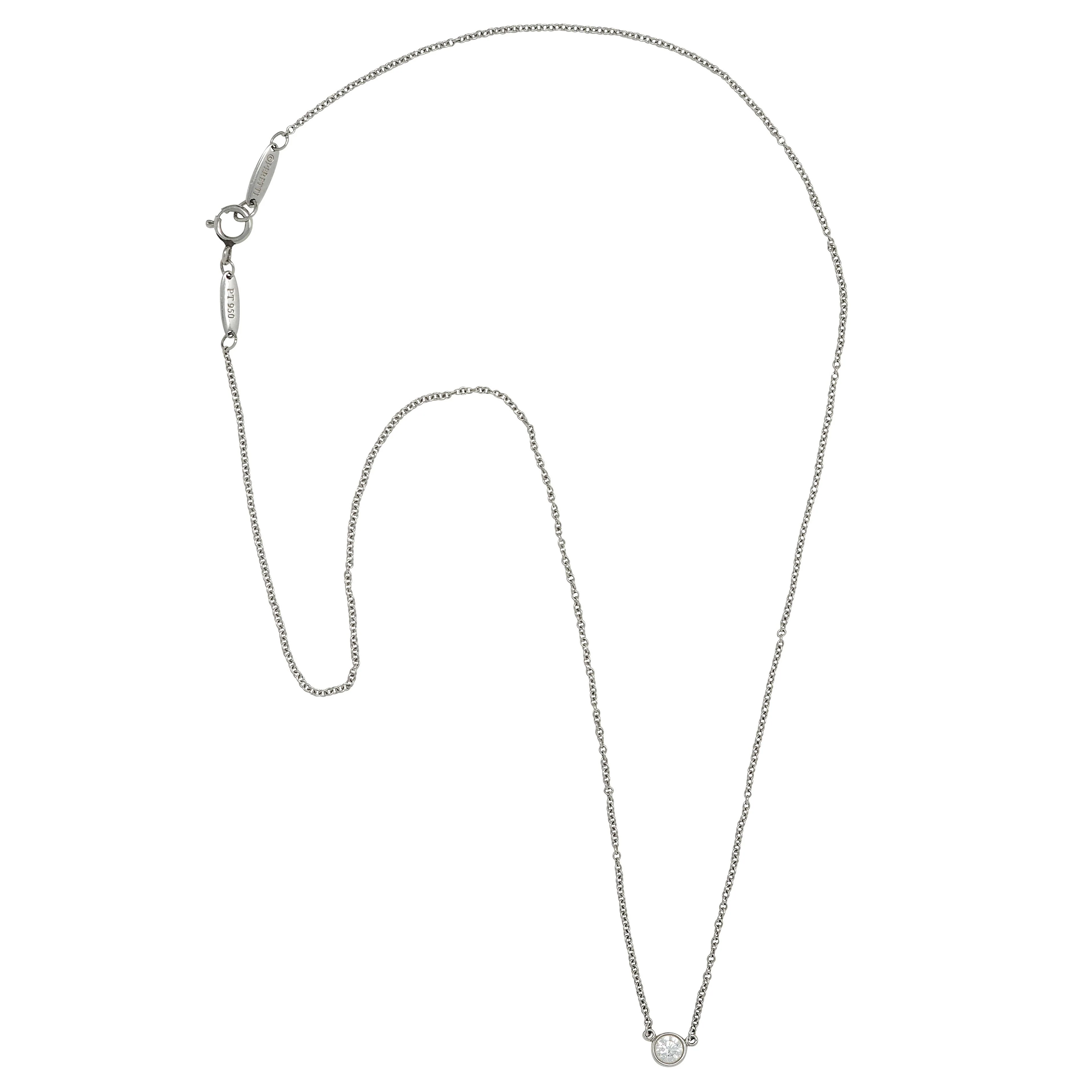 Elsa Peretti 2000's Diamond Platinum Diamonds-By-The-Yard Necklace - Image 3
