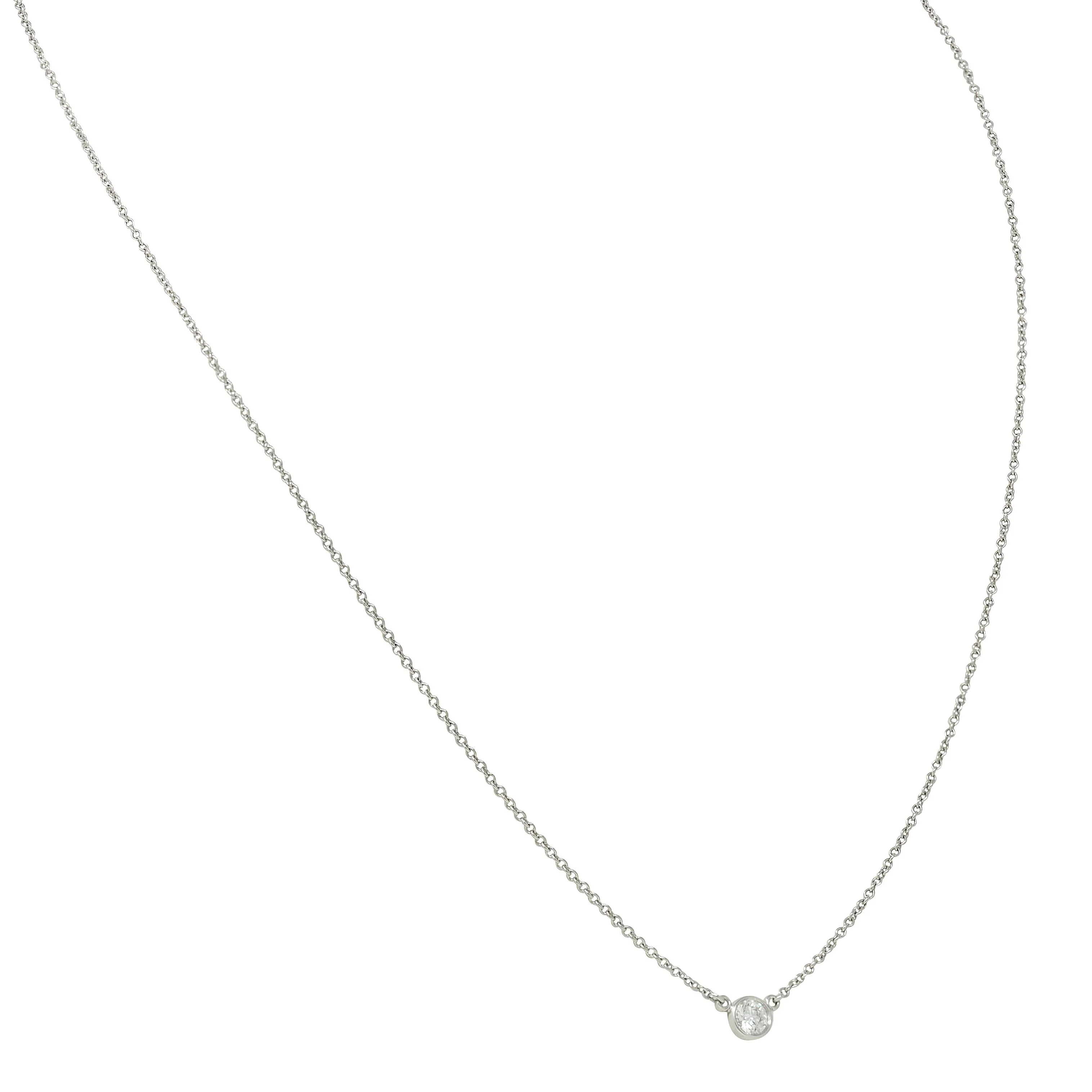Elsa Peretti 2000's Diamond Platinum Diamonds-By-The-Yard Necklace - Image 4