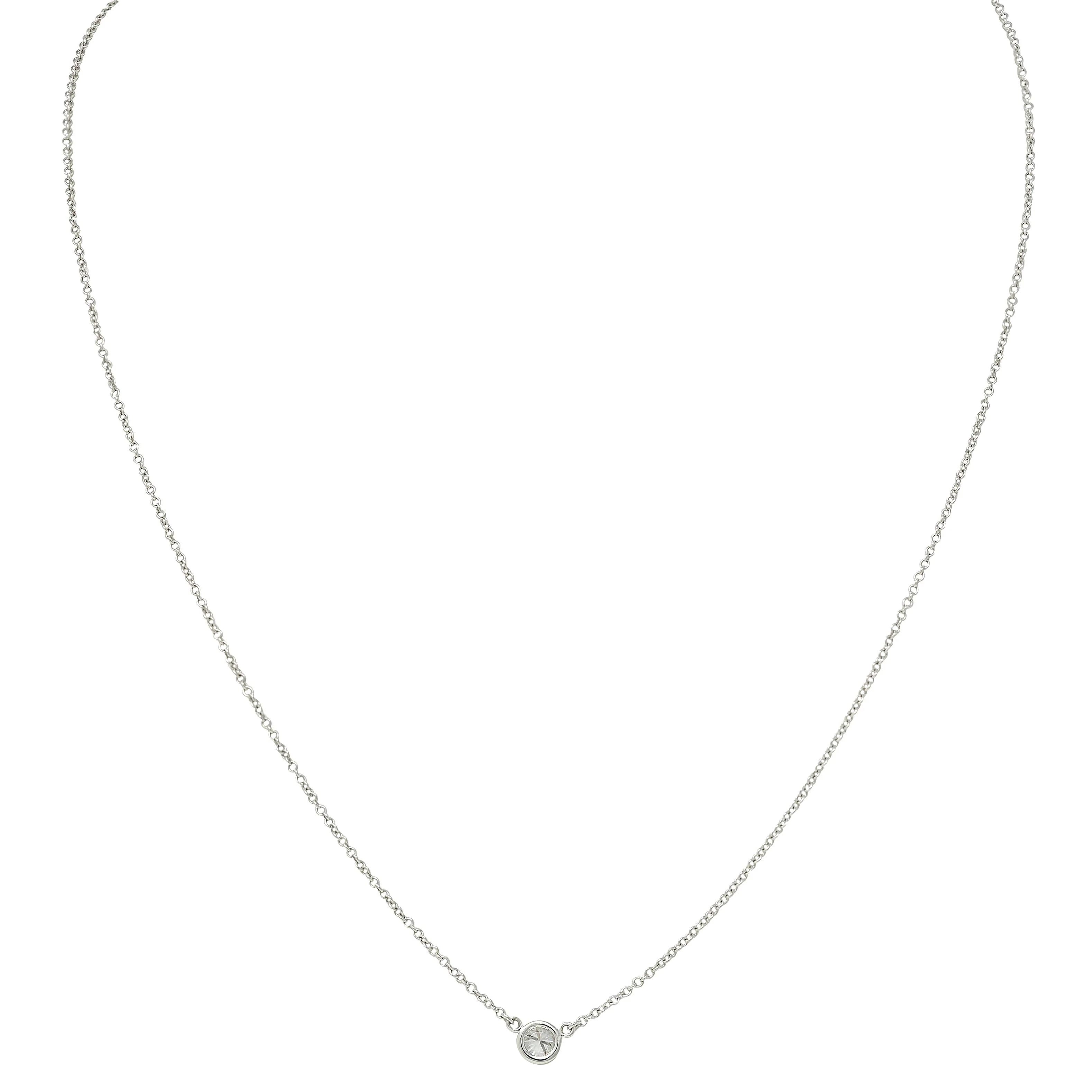 Elsa Peretti 2000's Diamond Platinum Diamonds-By-The-Yard Necklace - Image 5