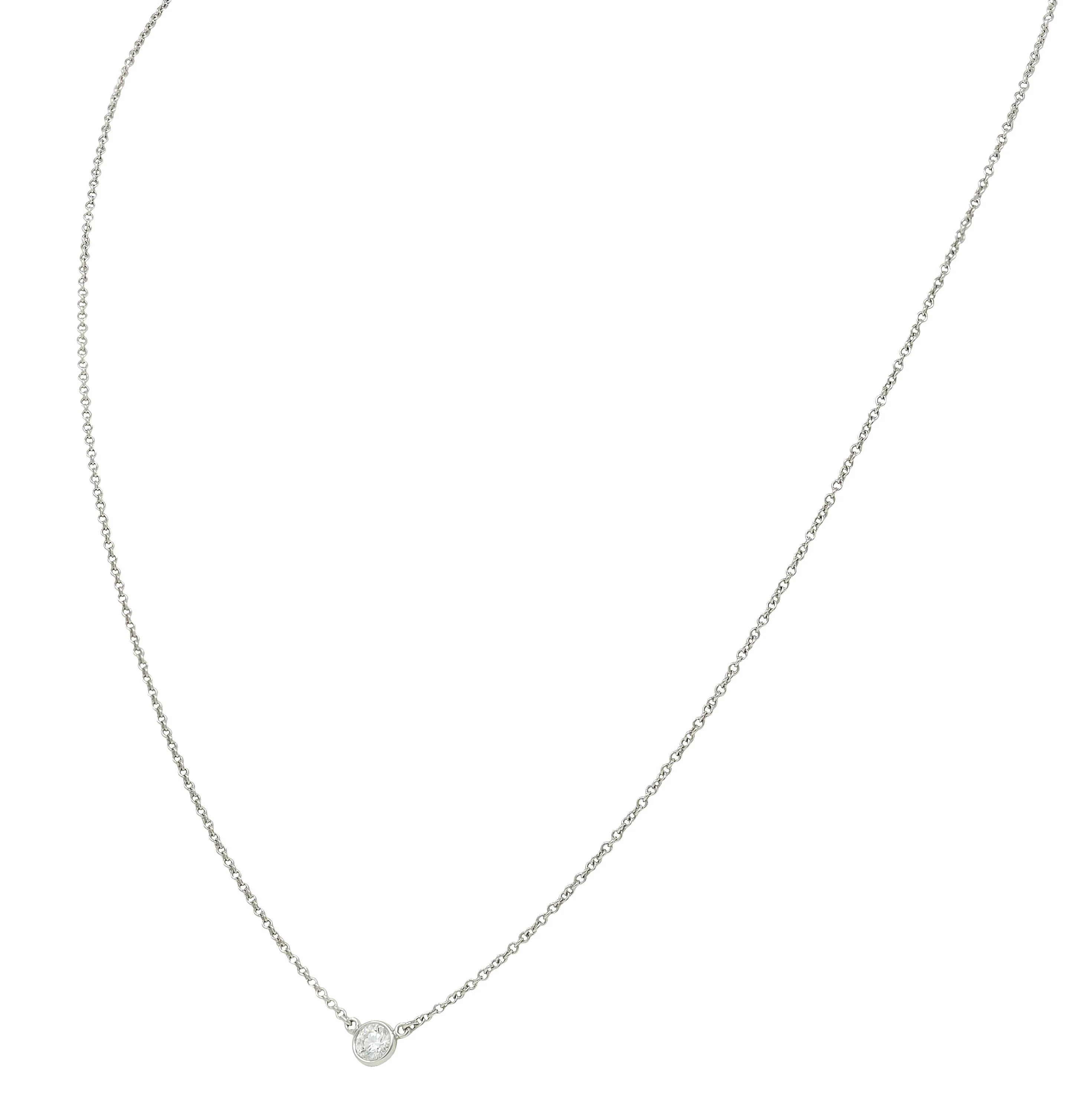 Elsa Peretti 2000's Diamond Platinum Diamonds-By-The-Yard Necklace - Image 6