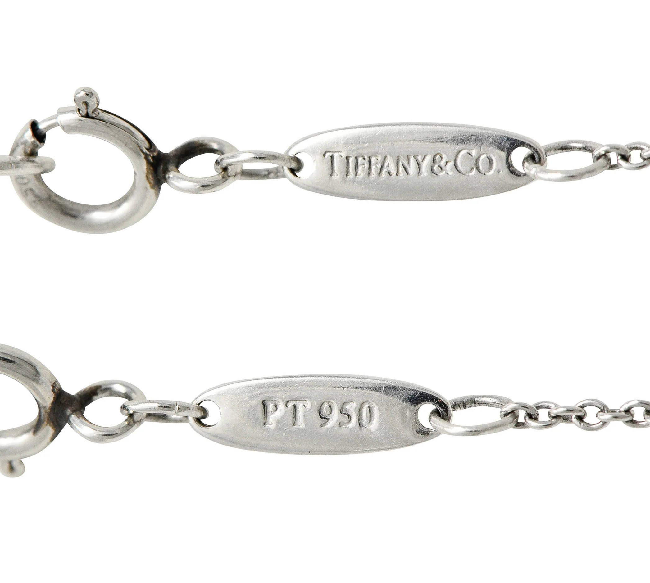 Elsa Peretti Tiffany & Co. Diamond Platinum 22 MM Open Heart Pendant Necklace - Image 10