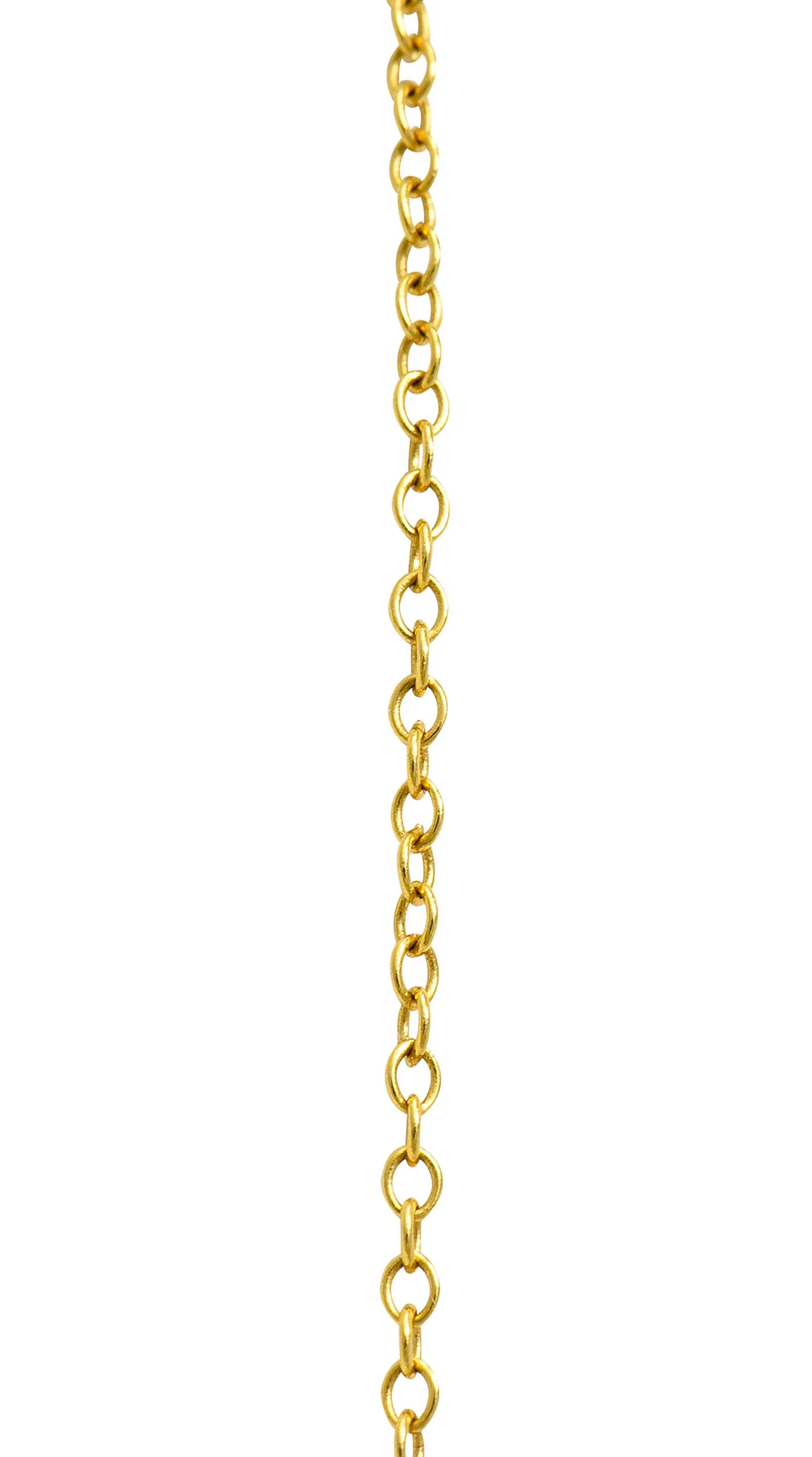 Elsa Peretti Tiffany & Co. Rock Crystal Quartz 18 Karat Gold Long Chain Bottle Necklace - Image 11