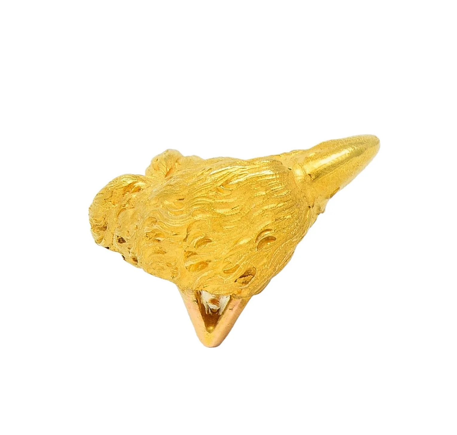French Late Victorian 18 Karat Yellow Antique Gold Eagle Bird Stickpin - Image 9