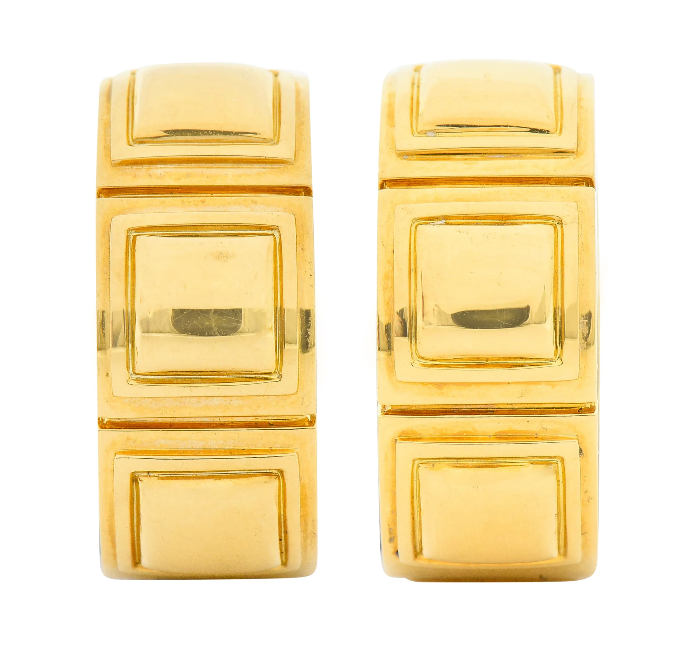 Mauboussin Paris Mother-Of-Pearl 18 Karat Gold 20 MM Huggie Earrings - Image 3