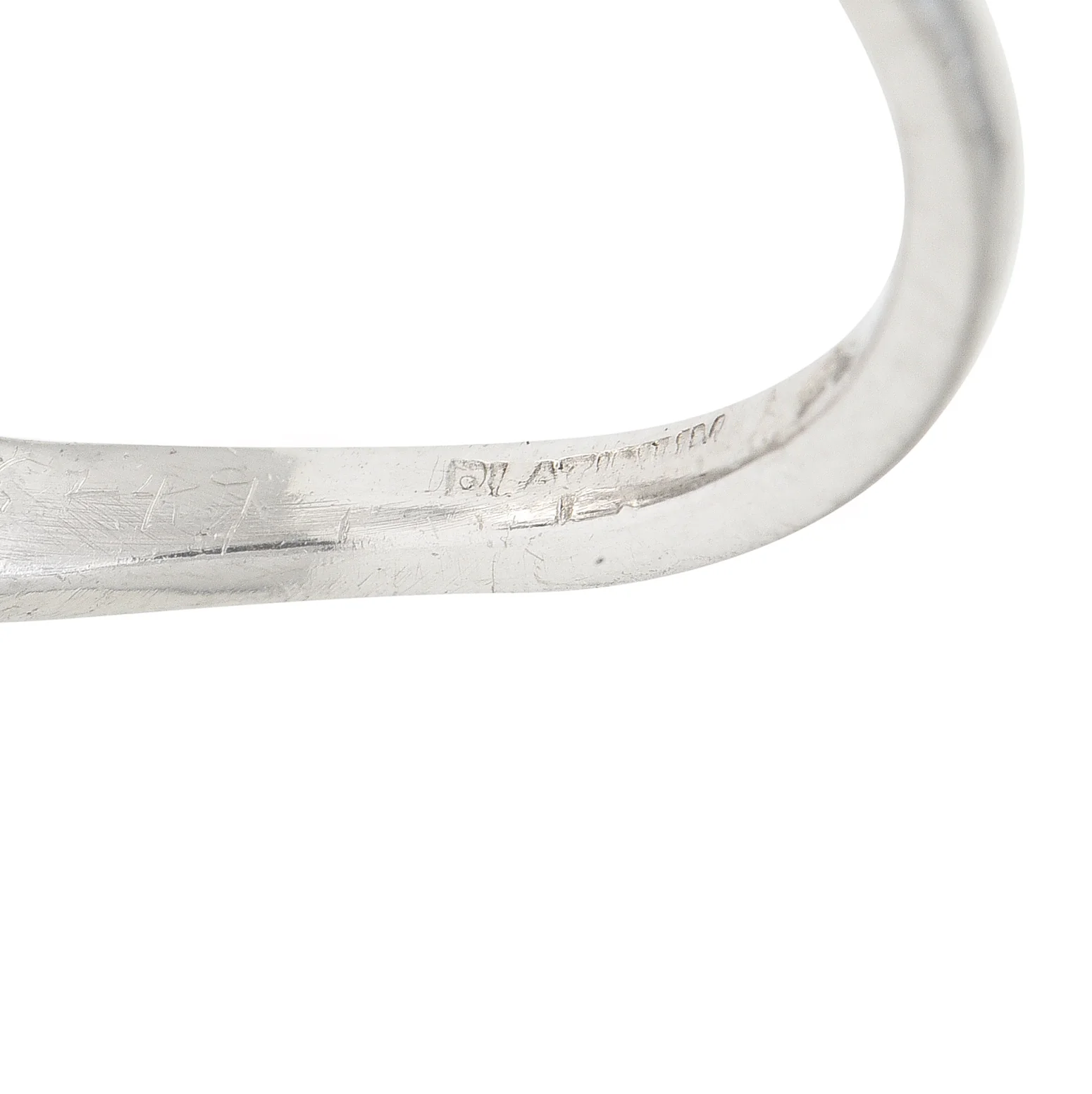 Mid-Century 3.52 CTW Old Mine Cut Diamond Pinctada Pearl Platinum Toi-Et-Moi Vintage Ring GIA - Image 7
