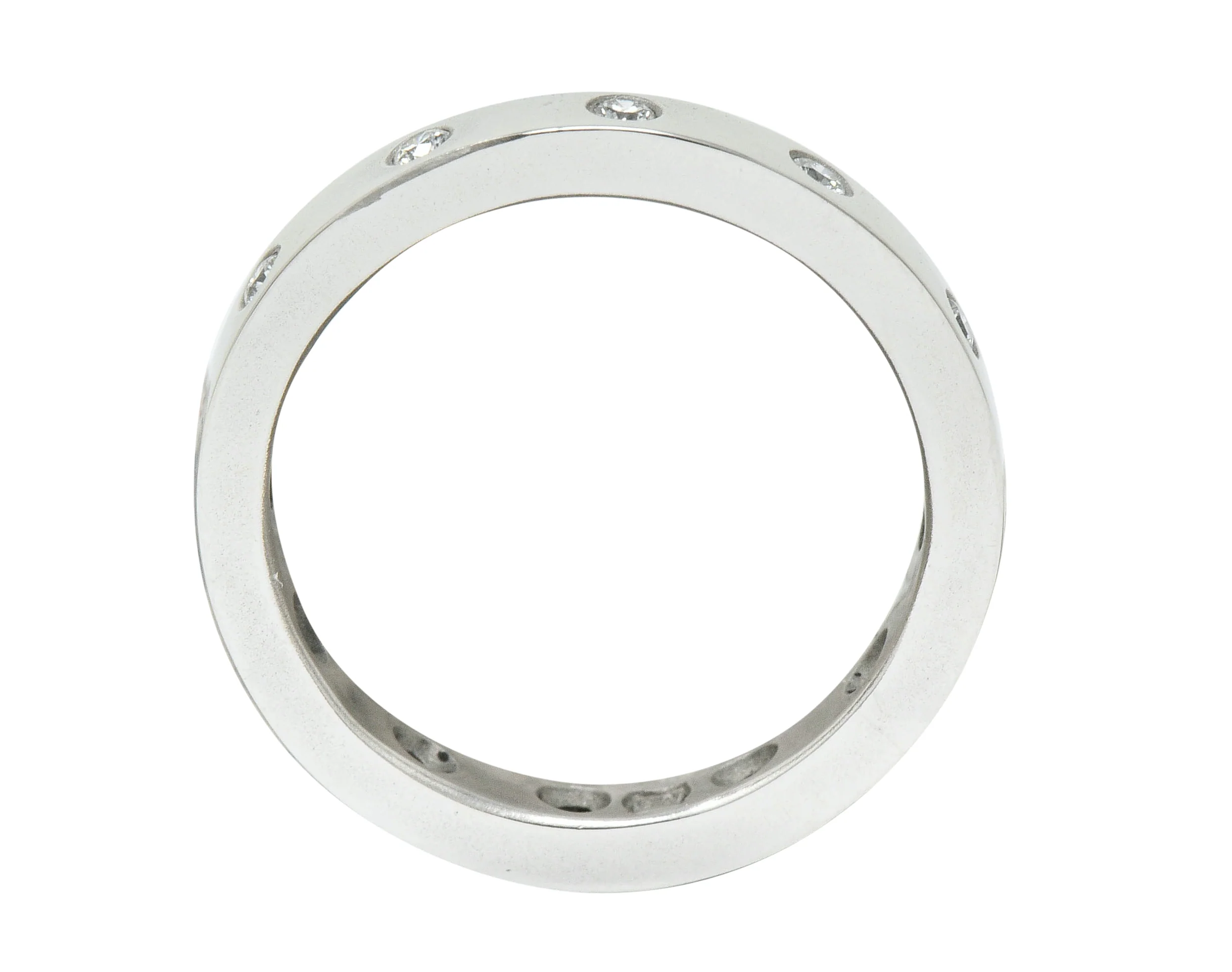 Modern 0.36 CTW Diamond Platinum Eternity Band Ring - Image 5