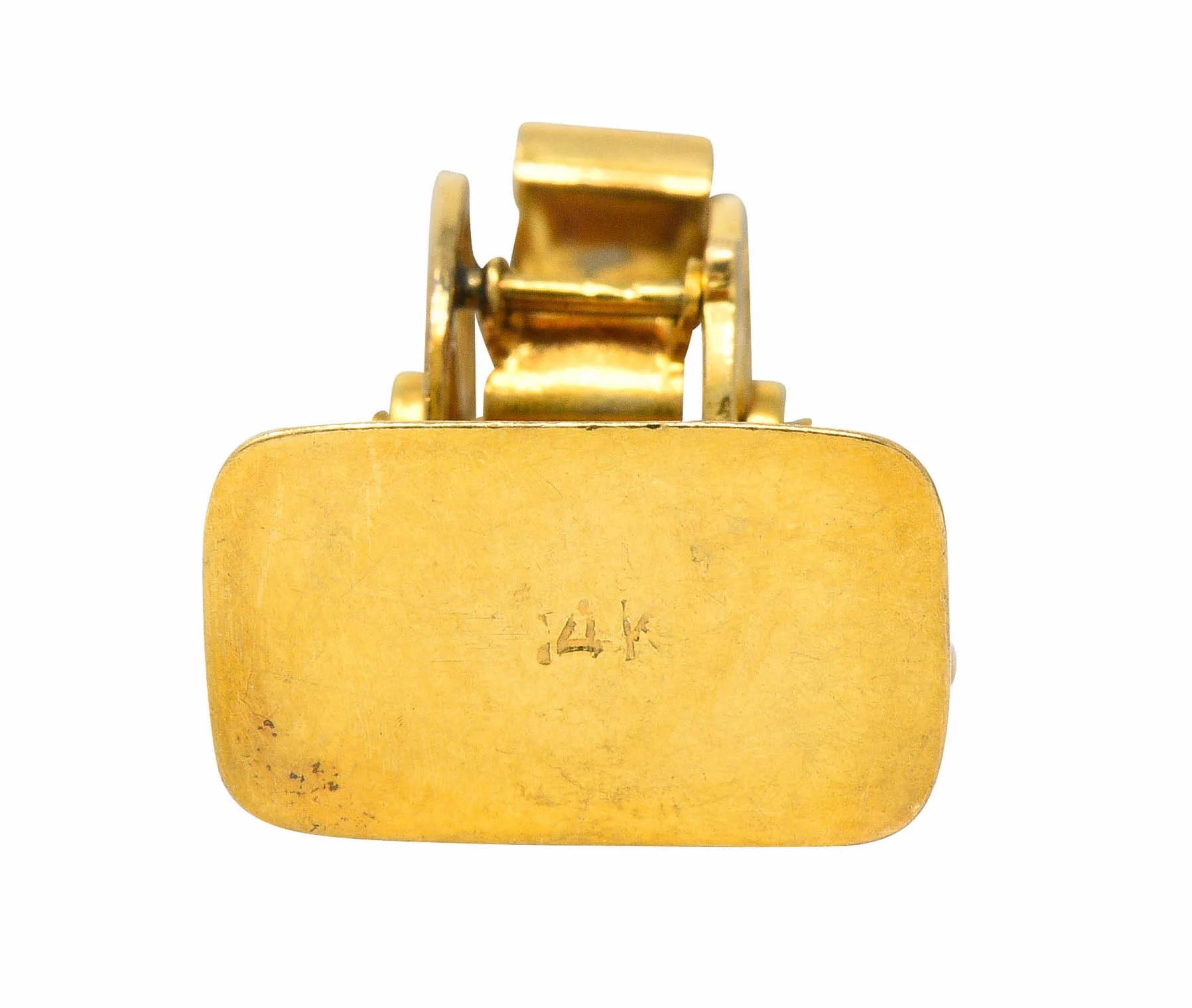 Retro 14 Karat Gold Rotating Ferris Wheel Charm Circa 1950 - Image 11
