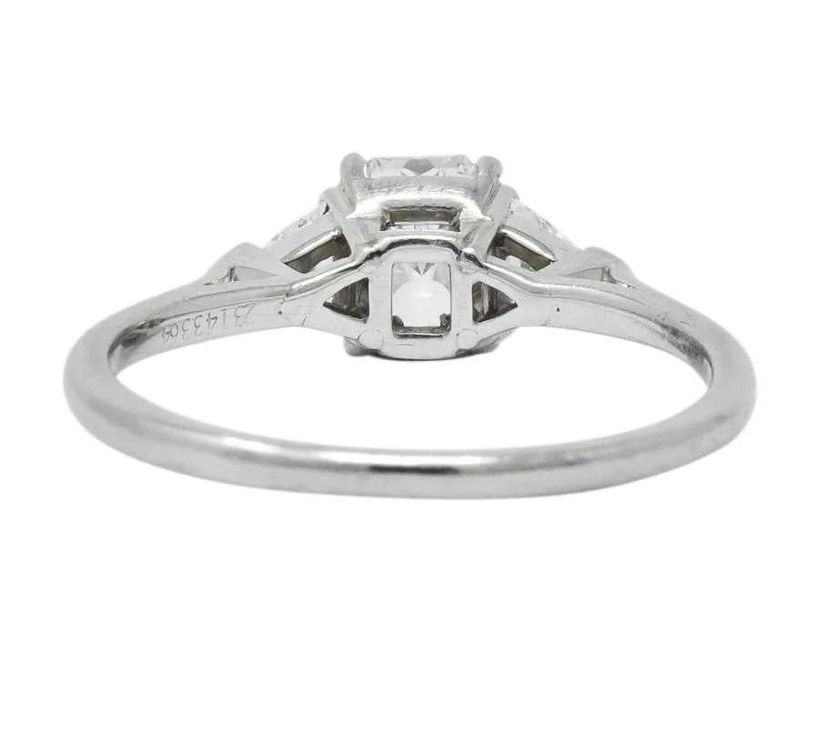 Tiffany & Co. 0.89 CTW Lucida Triangular Diamond Platinum Engagement Ring - Image 4