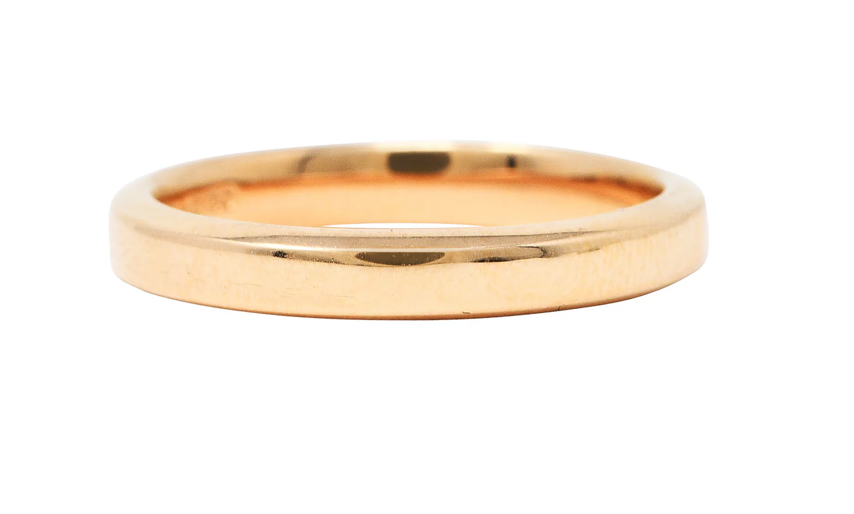 Tiffany & Co. 18 Karat Gold 3MM Wedding Band Ring - Image 4