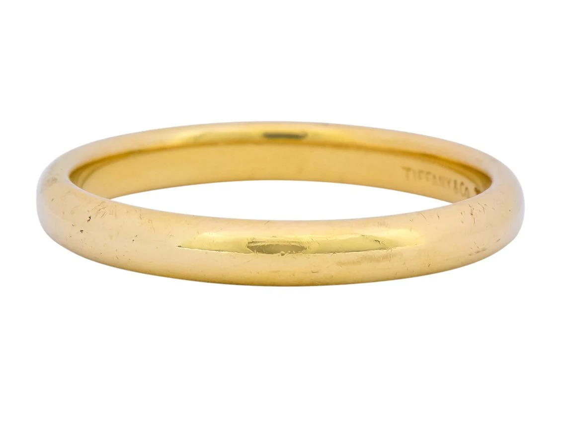 Tiffany & Co. 18 Karat Gold Unisex Band Ring - Image 3