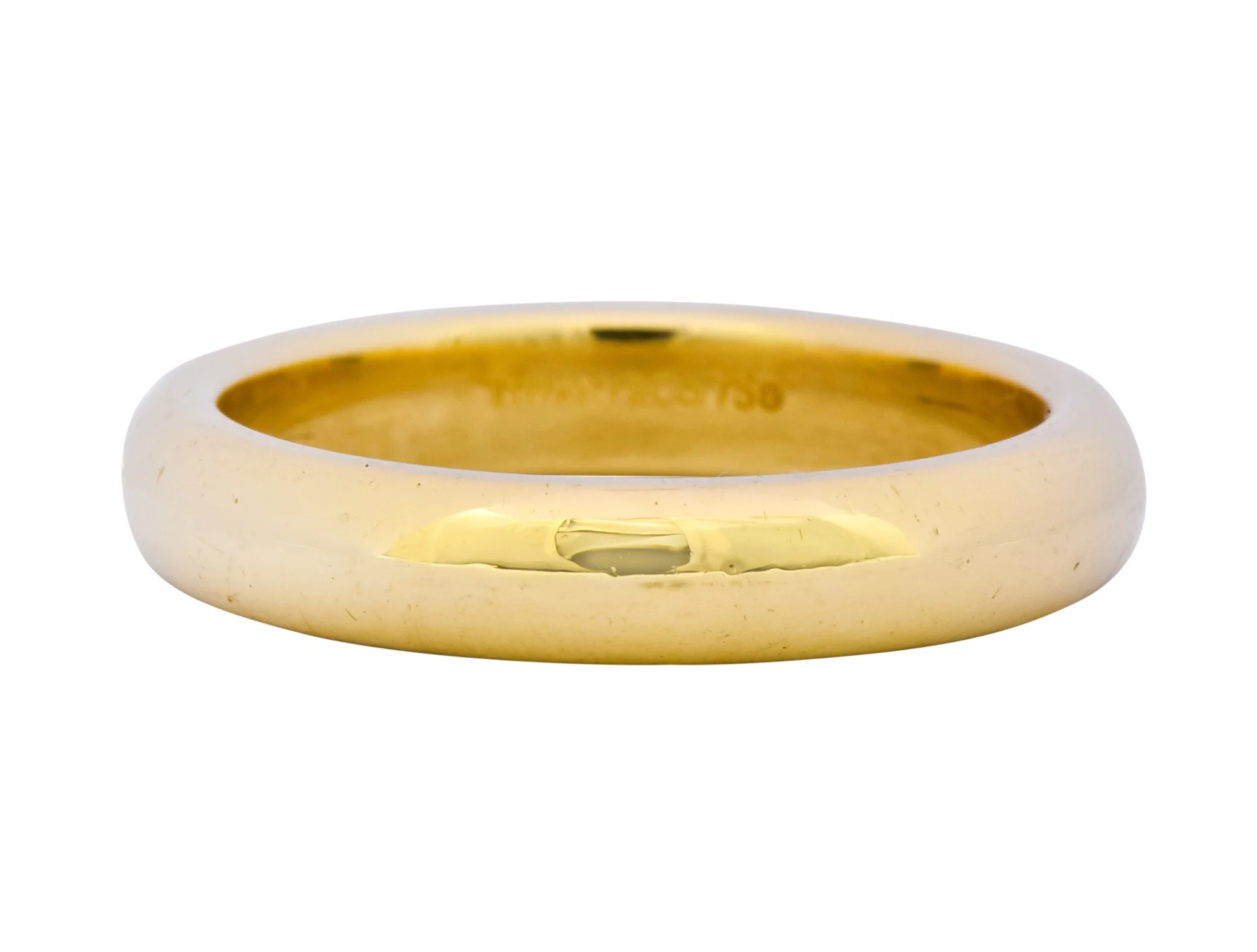 Tiffany & Co. 18 Karat Yellow Gold Contemporary Wedding Band Ring - Image 6