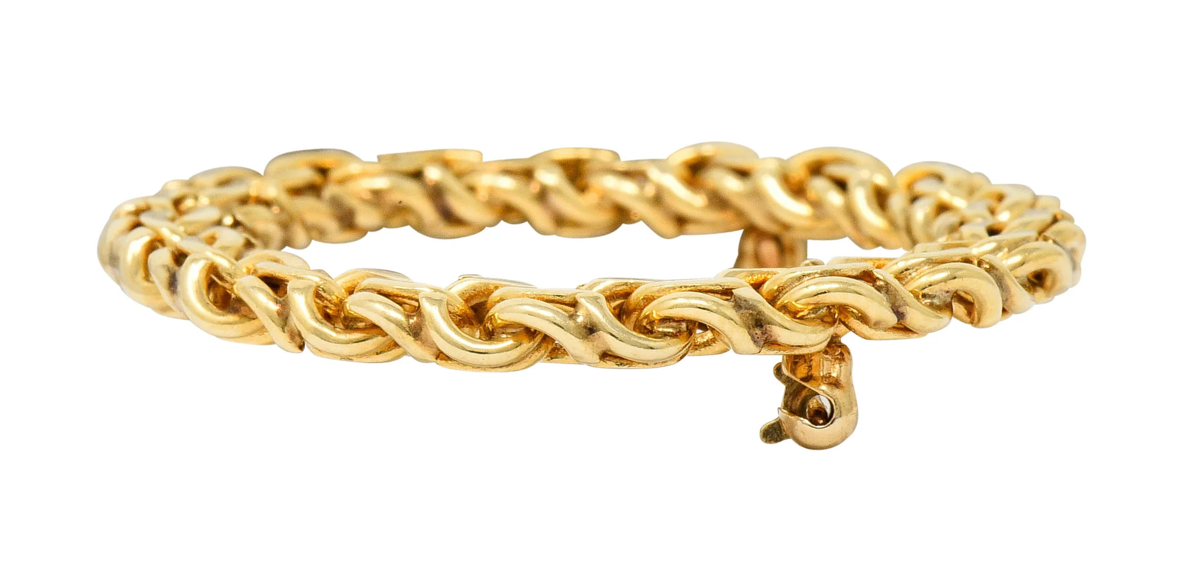 Tiffany & Co. 1940's Vintage 14 Karat Gold Wreath Brooch - Image 7