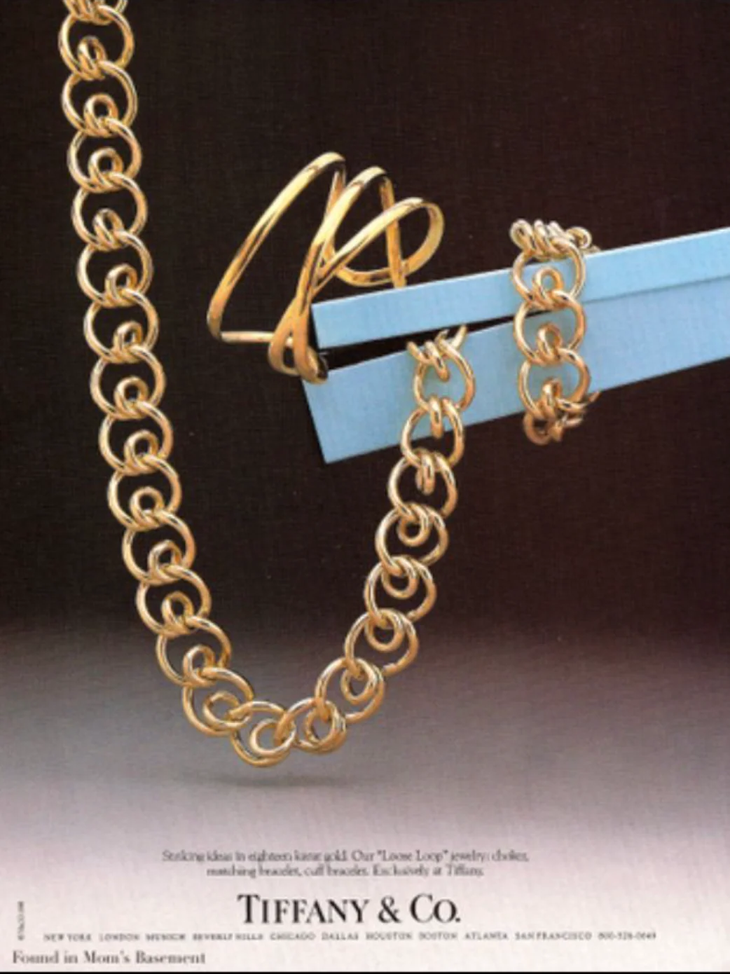 Tiffany & Co. 1980 18 Karat Yellow Gold Vintage Loose Loop Cuff Bracelet - Image 8