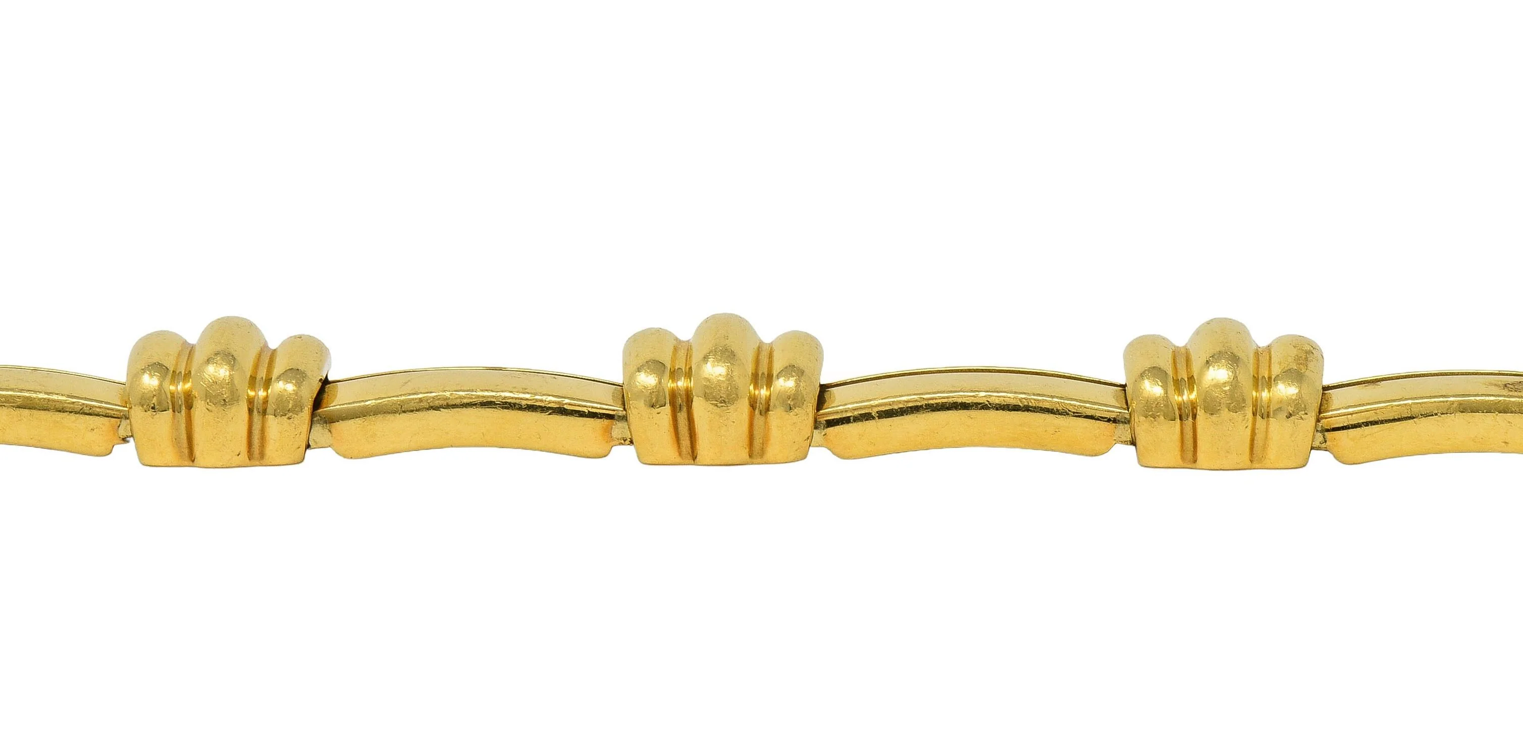 Tiffany & Co. 1995 18 Karat Yellow Gold Vintage Atlas Bracelet - Image 7