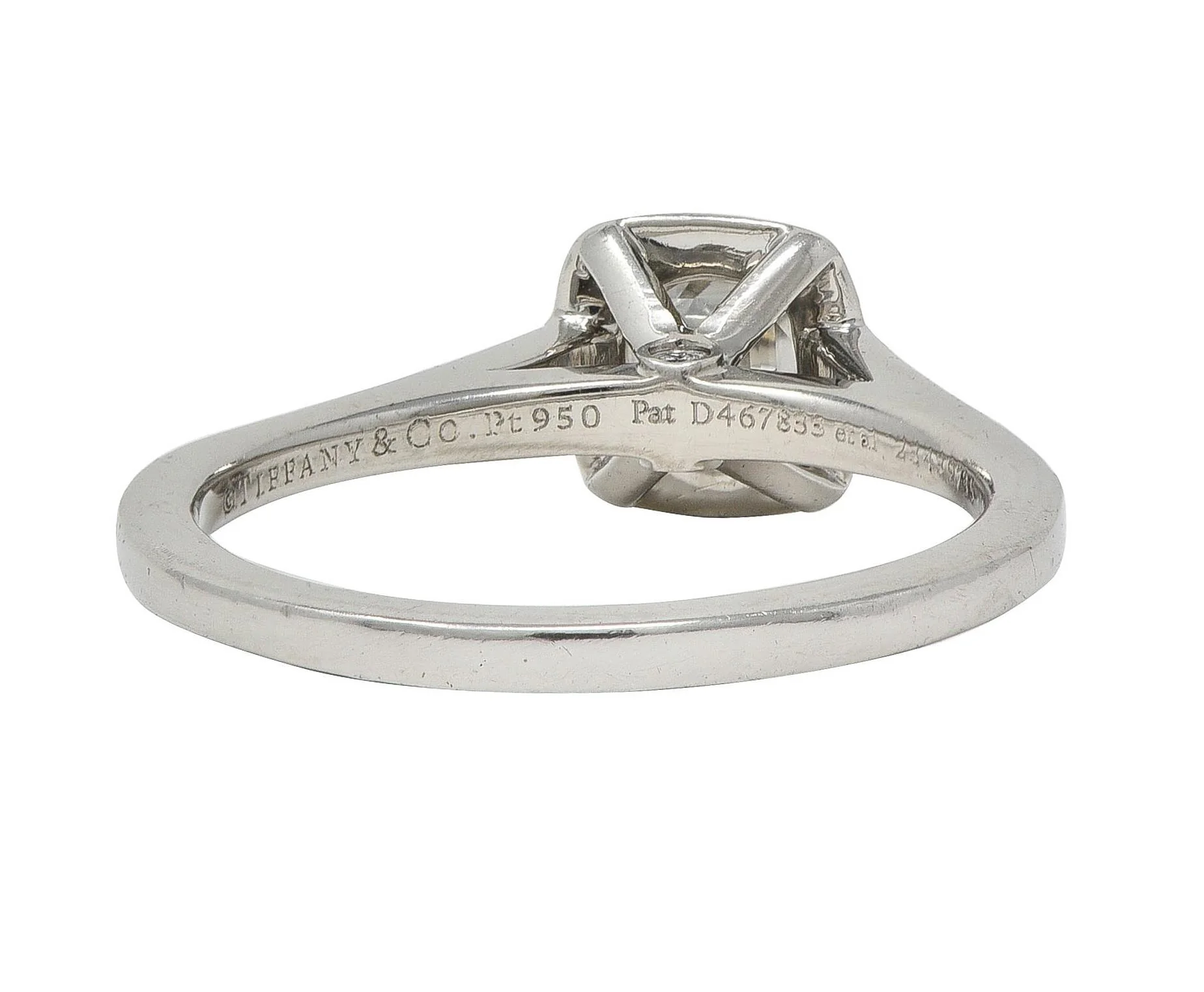Tiffany & Co. 2000's 0.59 CTW Diamond Platinum Legacy Halo Engagement Ring - Image 4