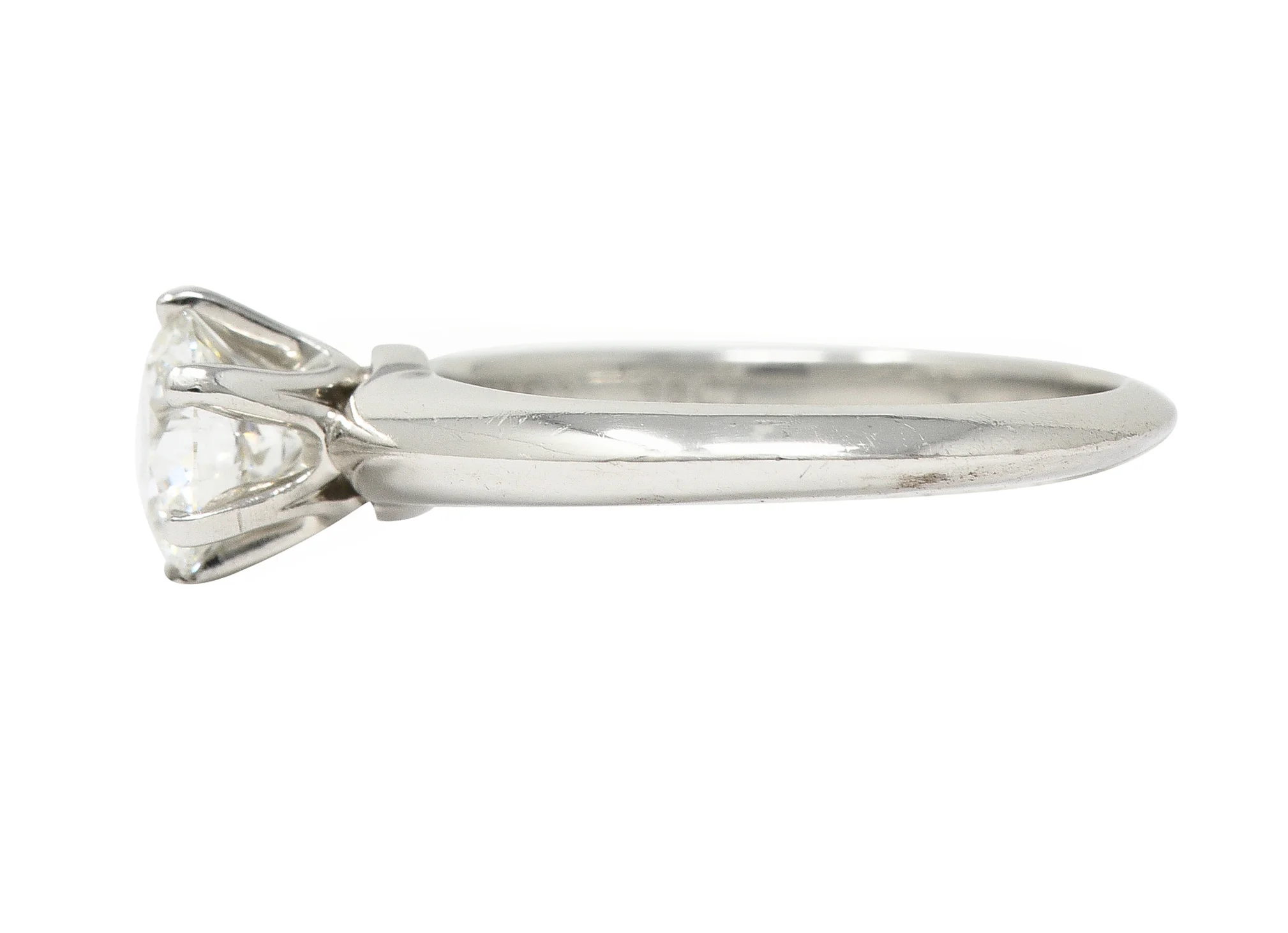 Tiffany & Co. Contemporary 0.90 CTW Diamond Platinum Engagement Ring - Image 5