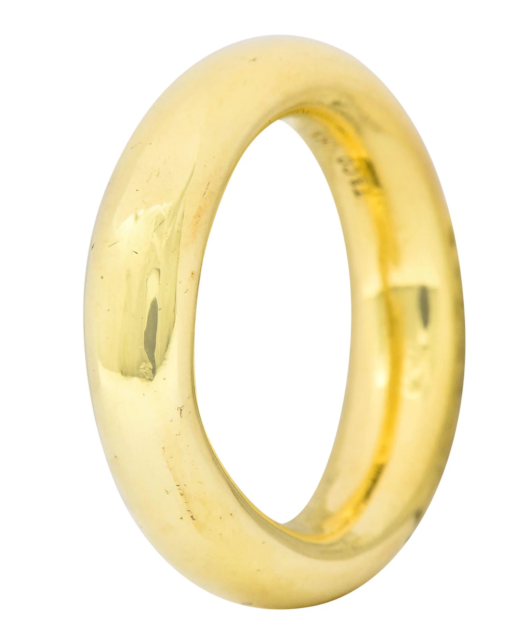 Tiffany & Co. Contemporary 14 Karat Gold Unisex 5MM Wedding Band Ring - Image 7