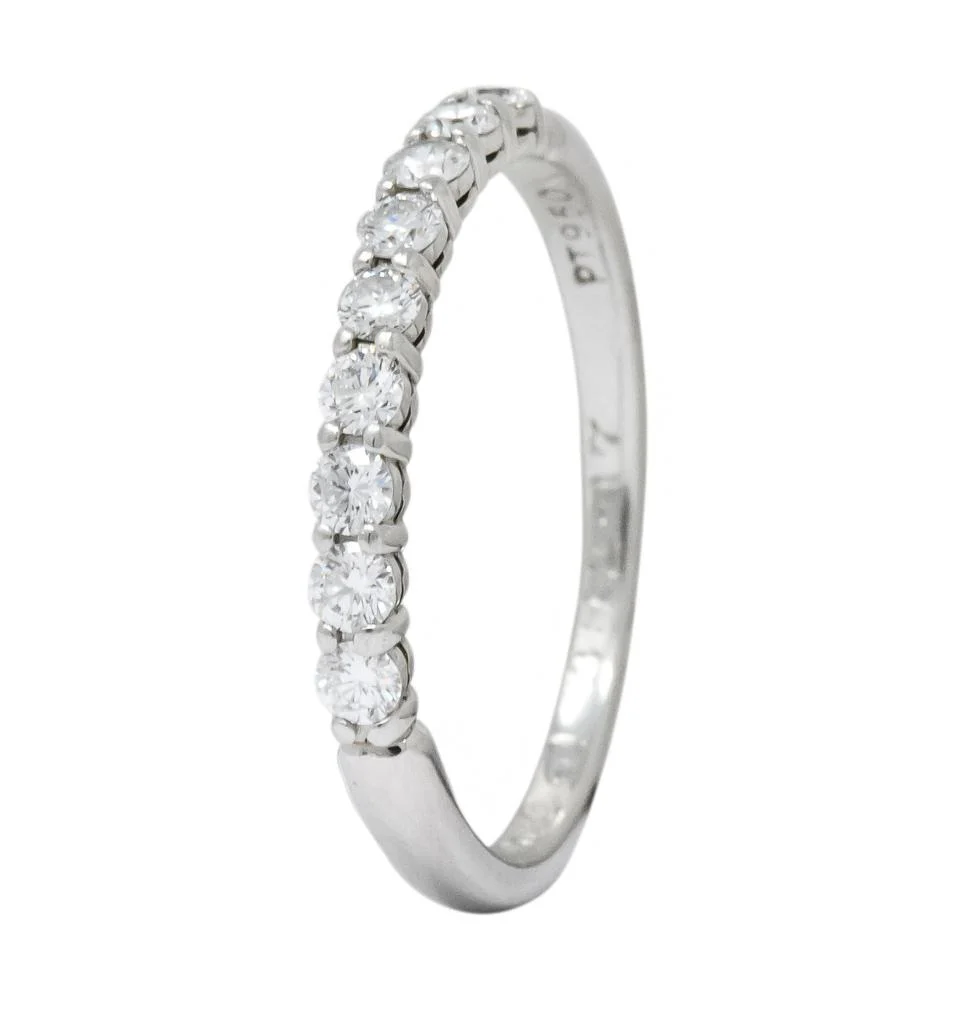 Tiffany & Co. Contemporary Diamond Platinum Band Ring - Image 10