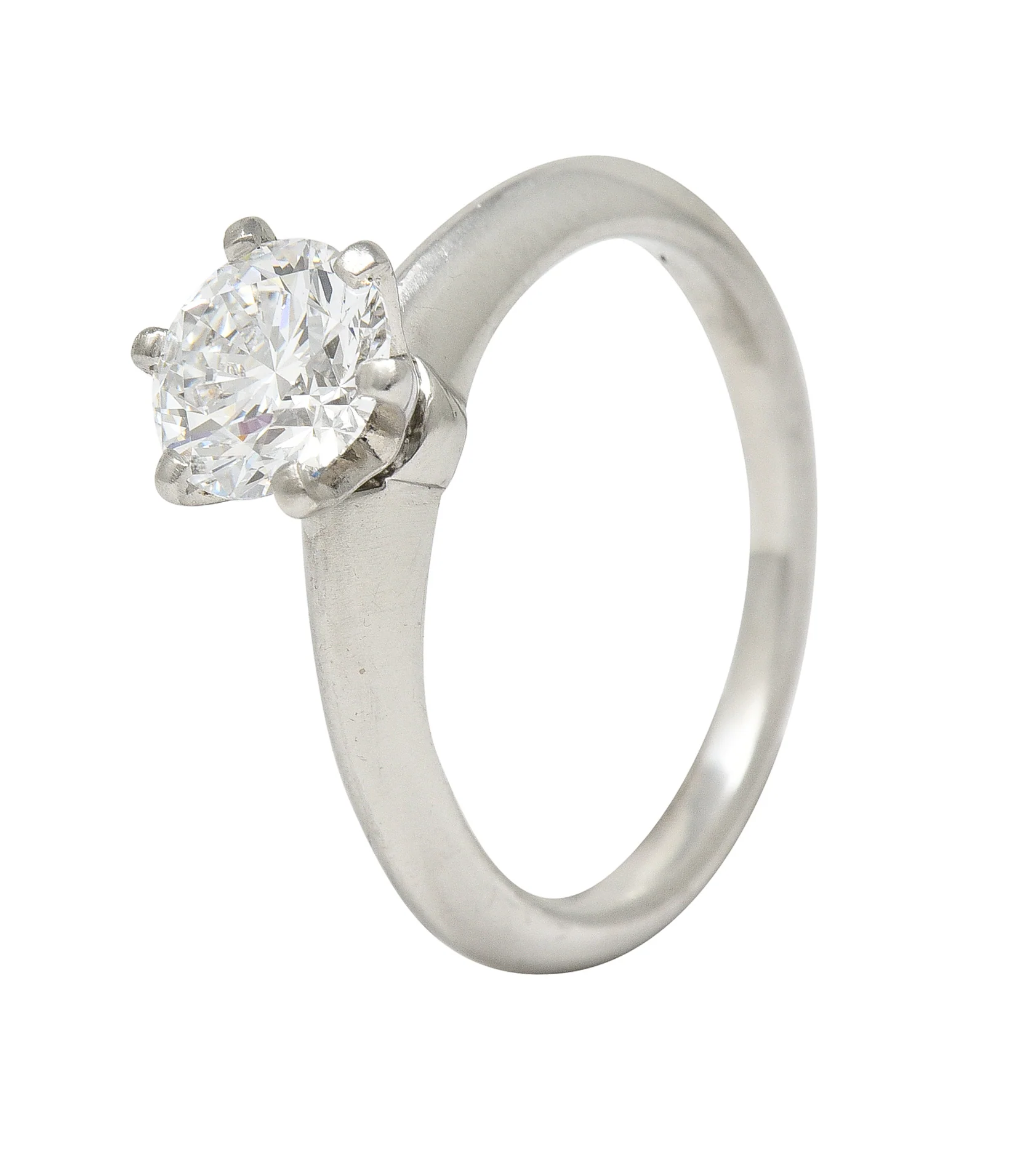 Tiffany & Co. Mid-Century 1.06 CTW Transitional Cut Solitaire Diamond Engagement Ring GIA - Image 10