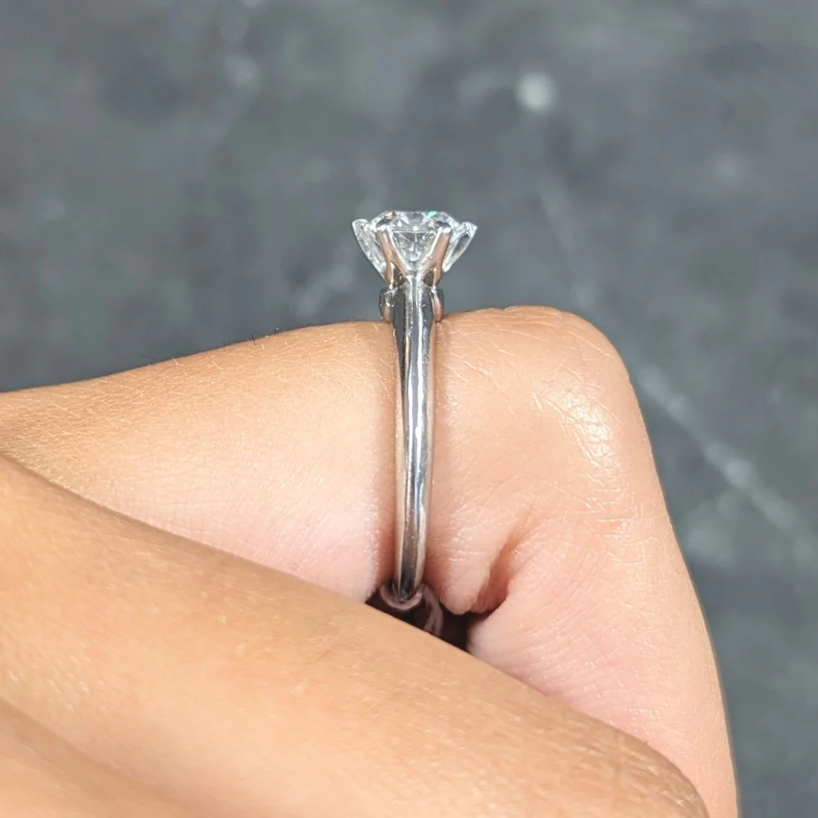 Tiffany & Co. Mid-Century 1.06 CTW Transitional Cut Solitaire Diamond Engagement Ring GIA - Image 16