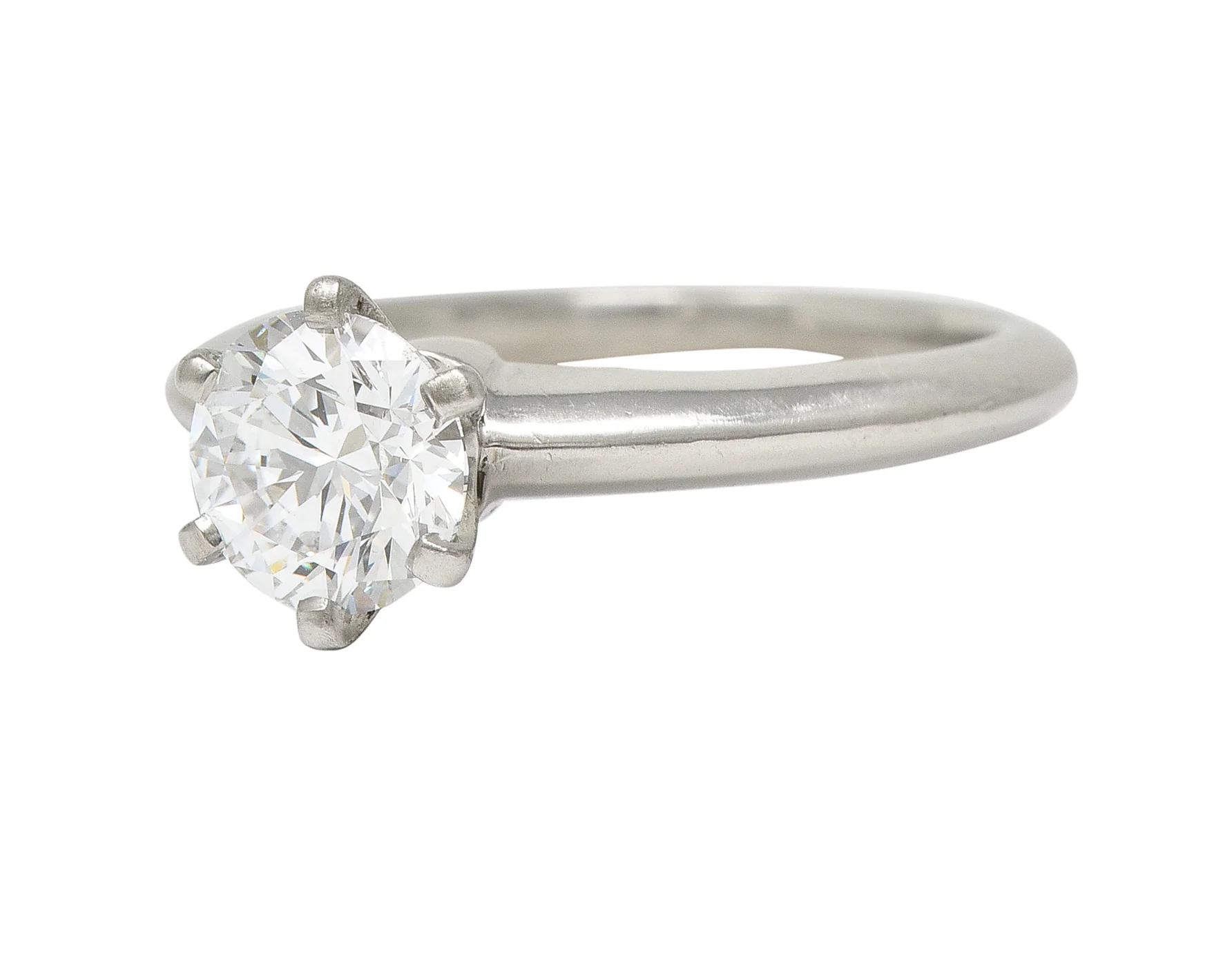 Tiffany & Co. Mid-Century 1.06 CTW Transitional Cut Solitaire Diamond Engagement Ring GIA - Image 6