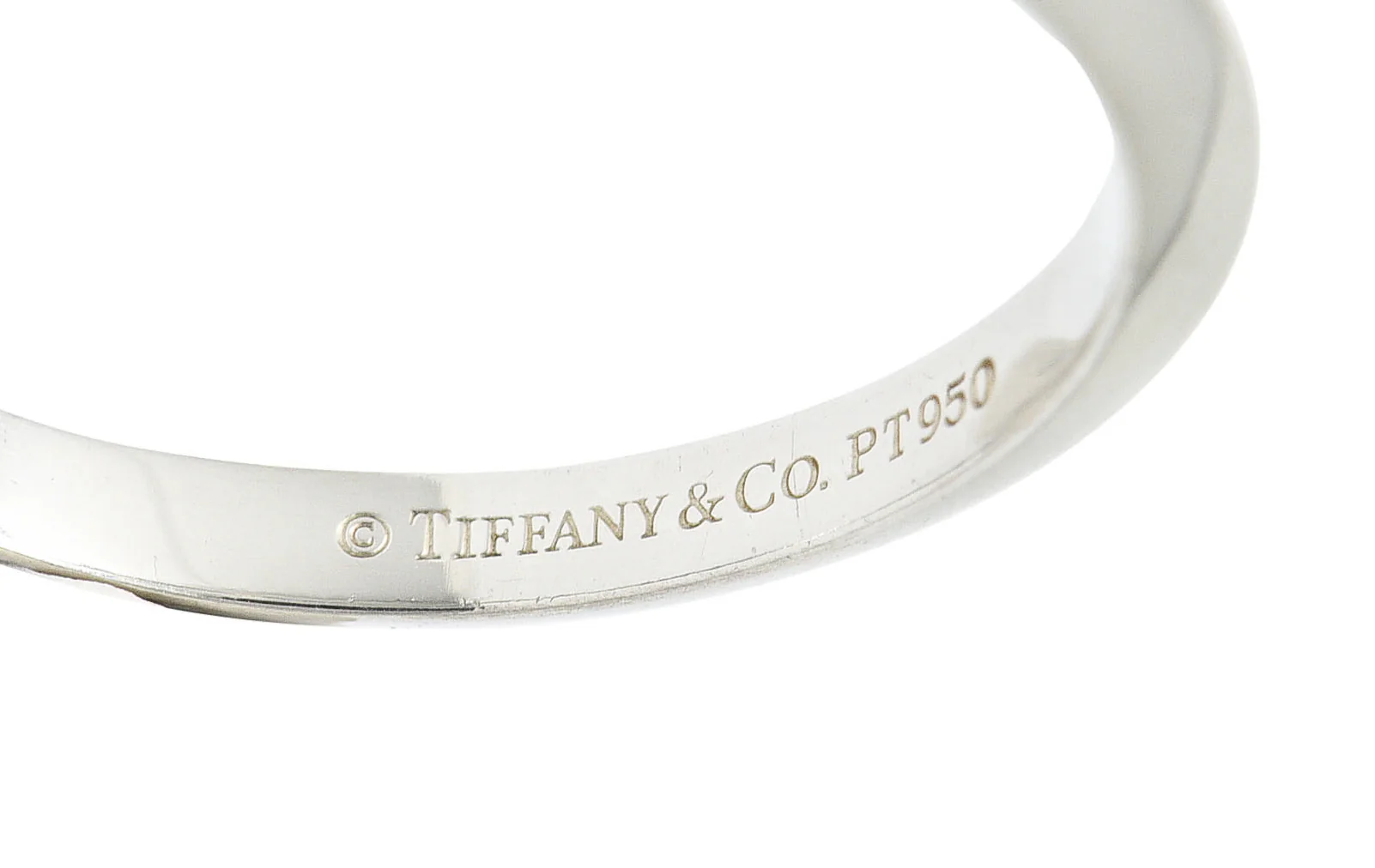 Tiffany & Co. Platinum Knife Edge Wedding Band Ring - Image 5