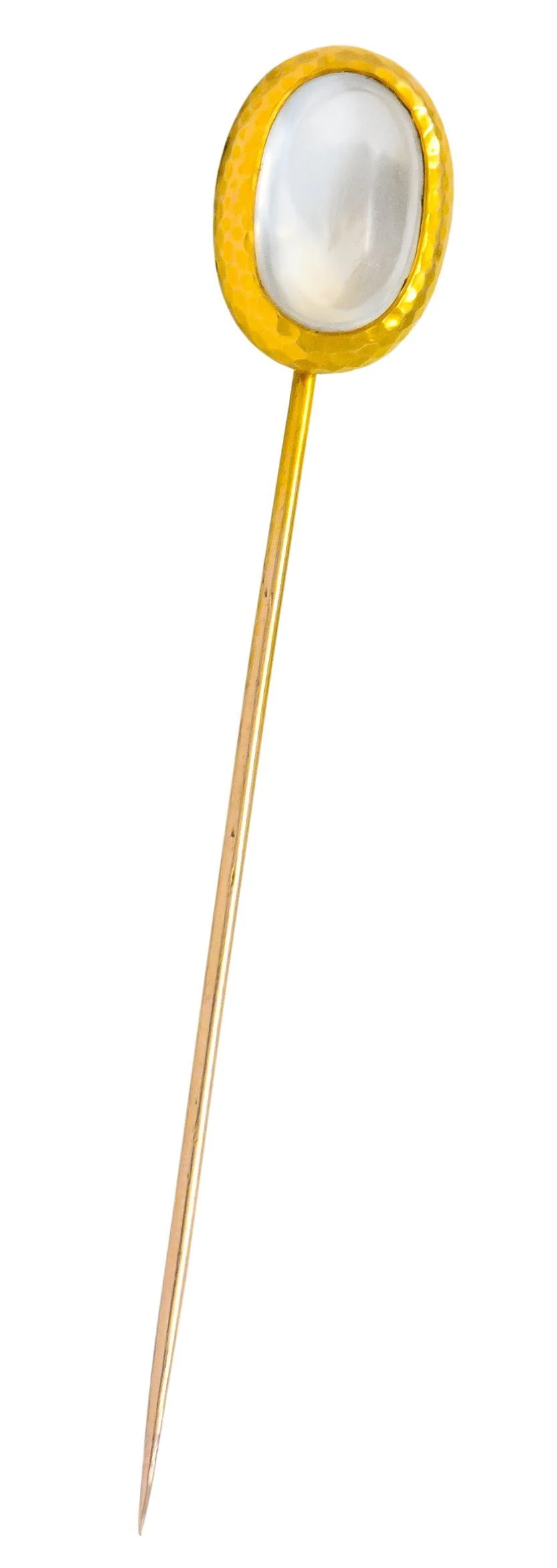 Tiffany & Co. Victorian Moonstone 18 Karat Gold Stickpin - Image 2