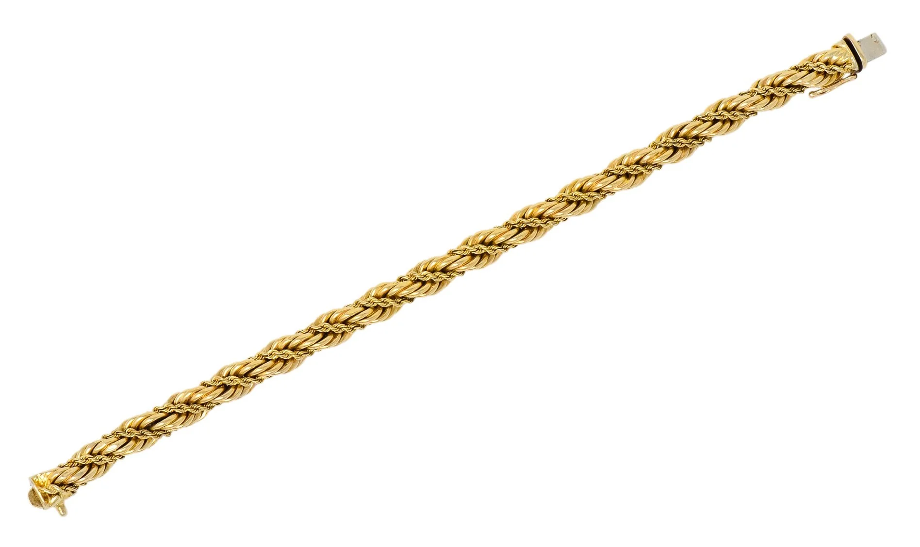 Tiffany & Co. Vintage 14 Karat Gold Twisted Rope Bracelet - Image 6