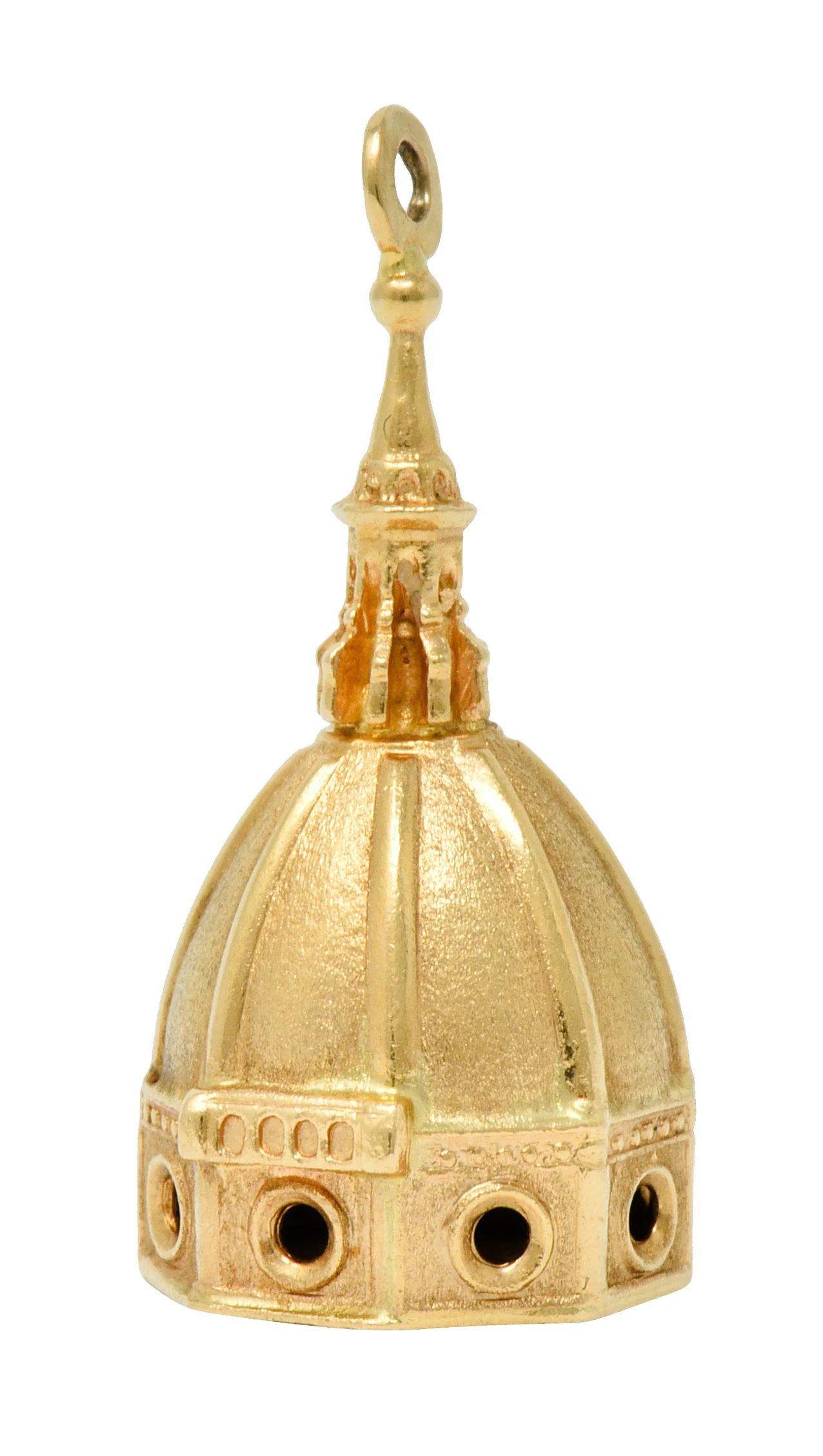 UnoAErre Vintage 18 Karat Gold Florentine Duomo Basilica Charm - Image 3