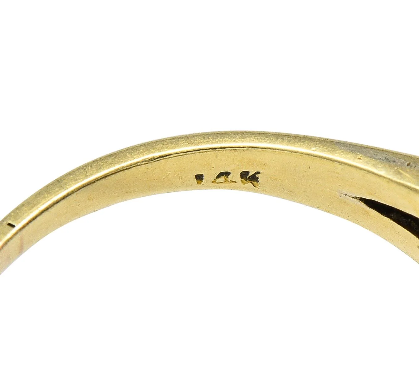 Victorian 11.06 CTW No Heat Ceylon Sapphire Diamond Enamel 14 Karat Yellow Gold Antique Halo Ring GIA - Image 4