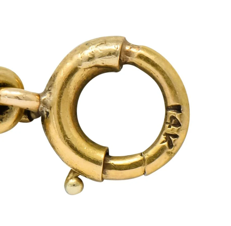 Victorian 14 Karat Yellow Gold Fox Hunt Horse Link Bracelet - Image 9