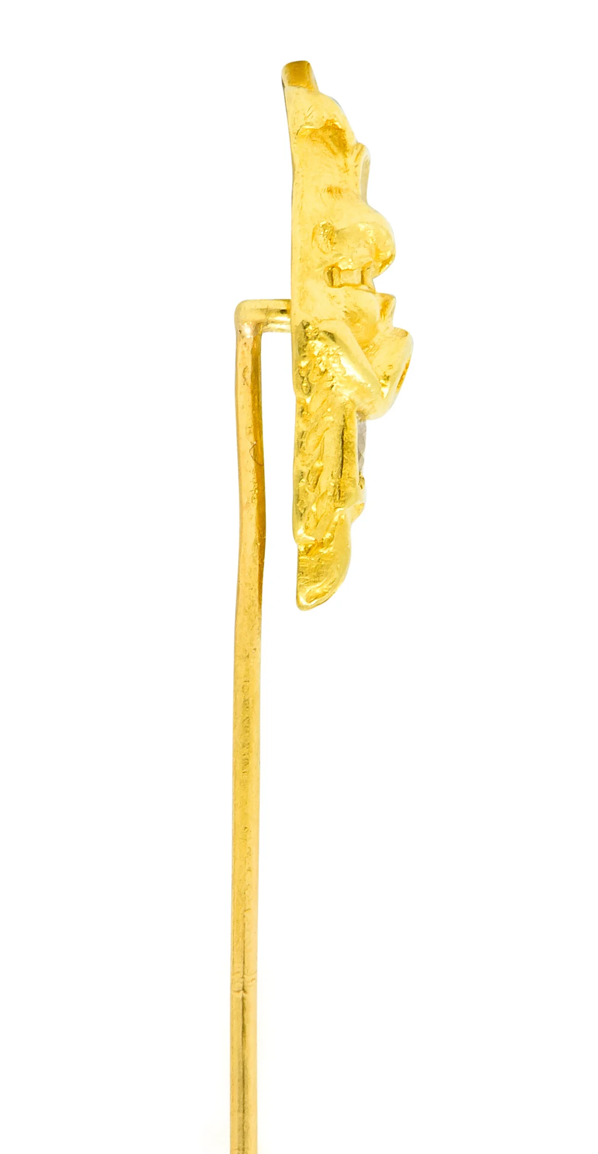 Victorian Diamond 14 Karat Gold Boar Stickpin - Image 3