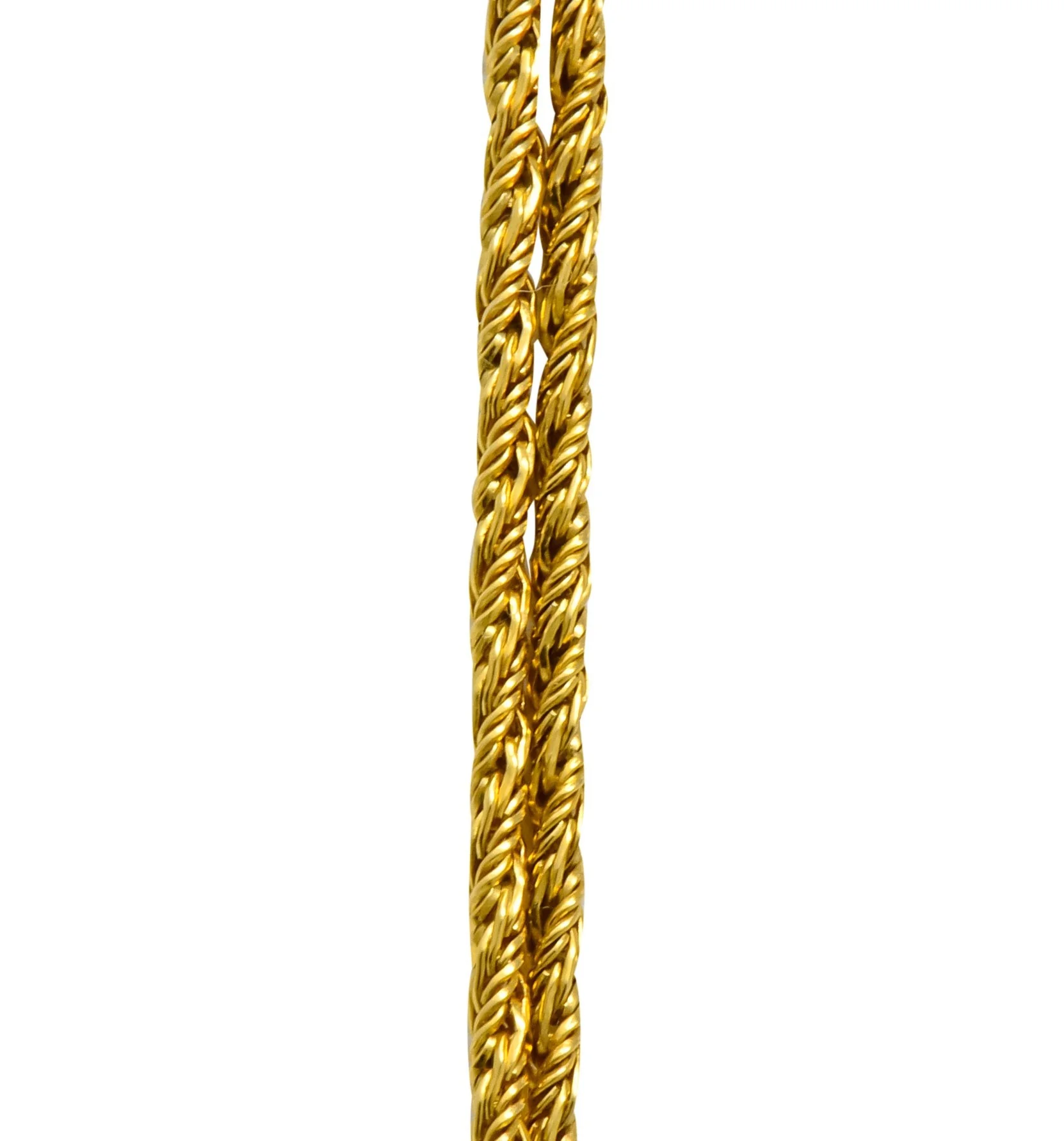 Vintage Tiffany & Co. 18 Karat Gold Knot Station Necklace - Image 6